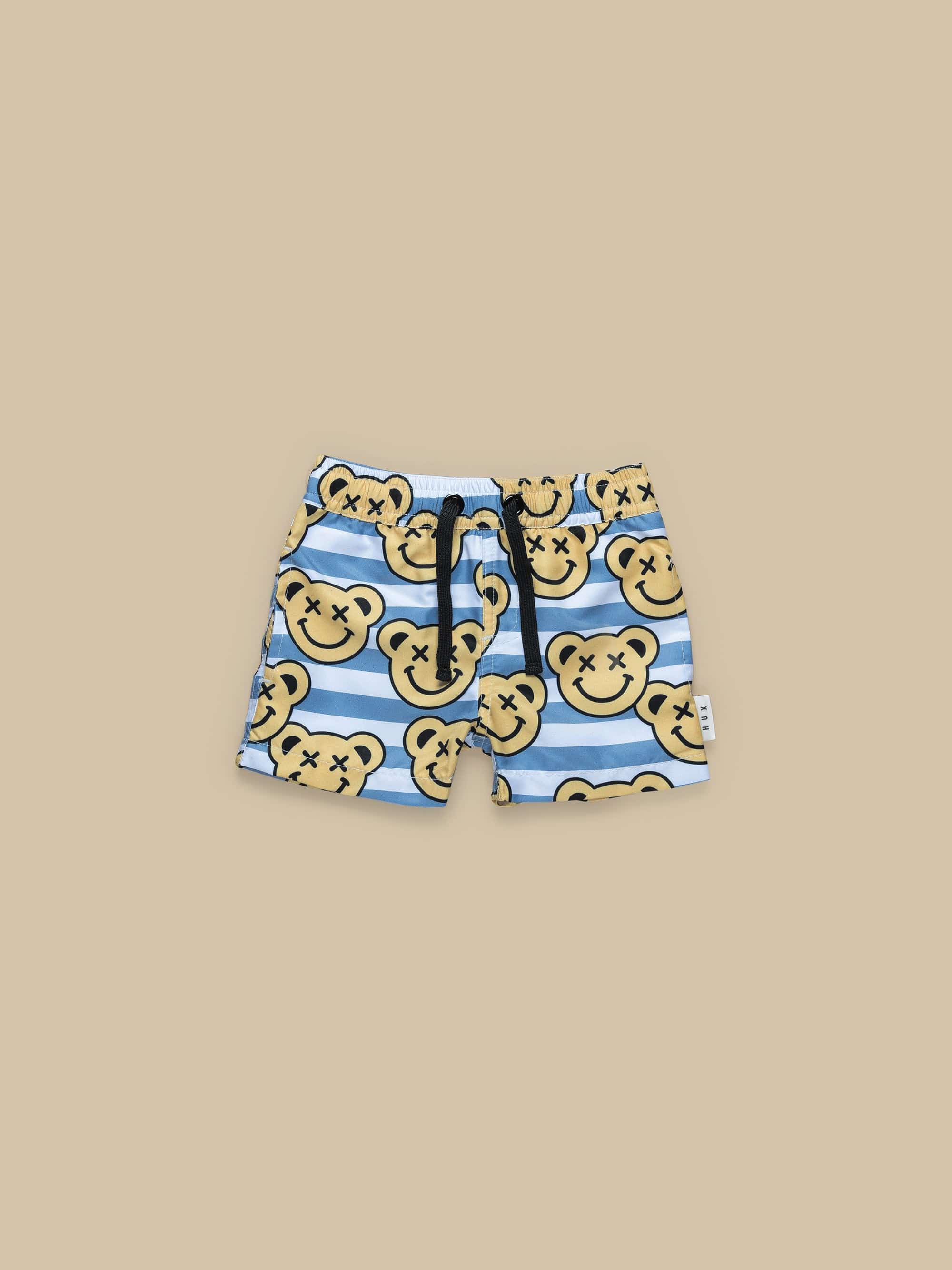 Smiley Bear Swim Short - Wasabi