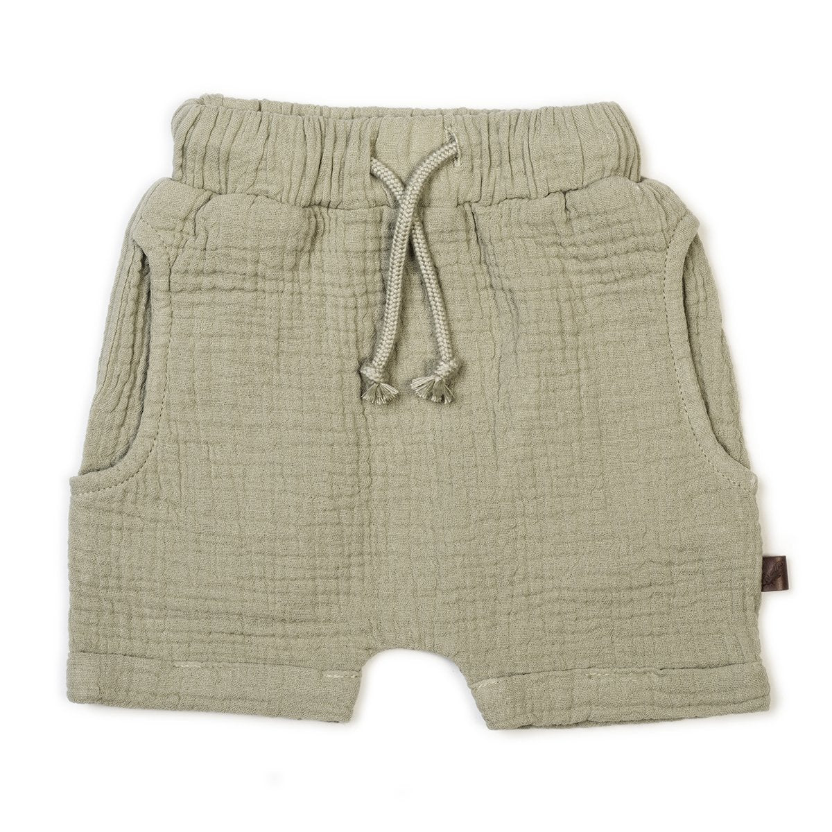 Organic Harem Shorts Sage