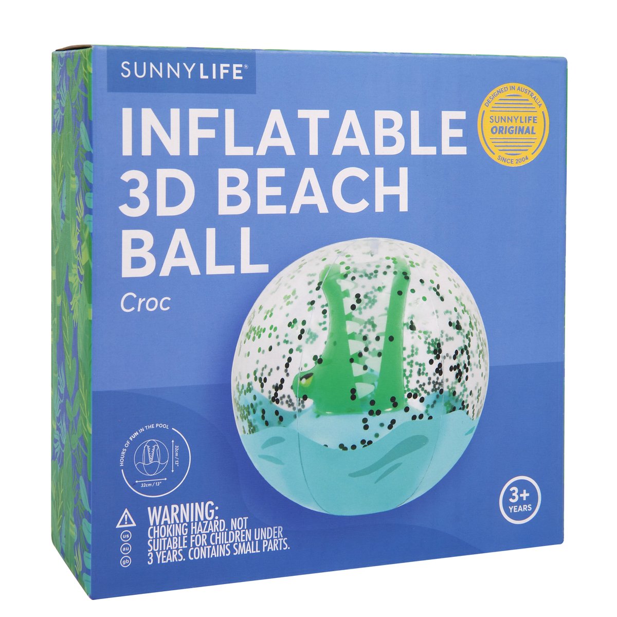 3D Inflatable Beach Ball - Crocodile