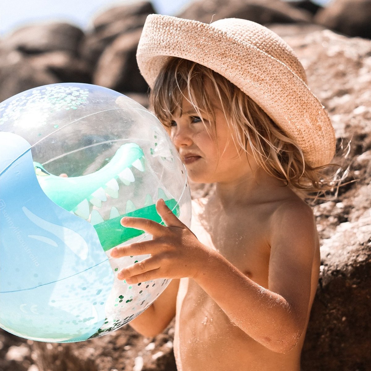 3D Inflatable Beach Ball - Crocodile