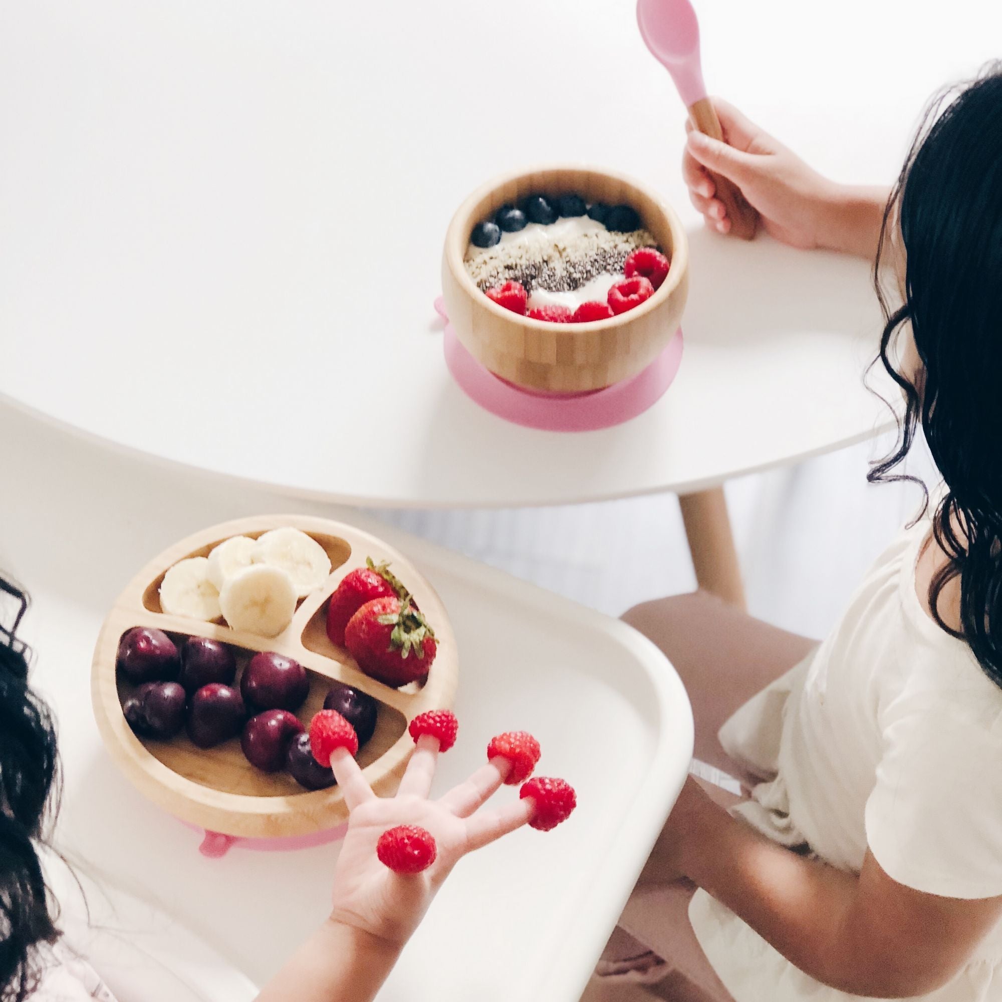 Baby Bamboo Stay Put Suction Plate + Spoon