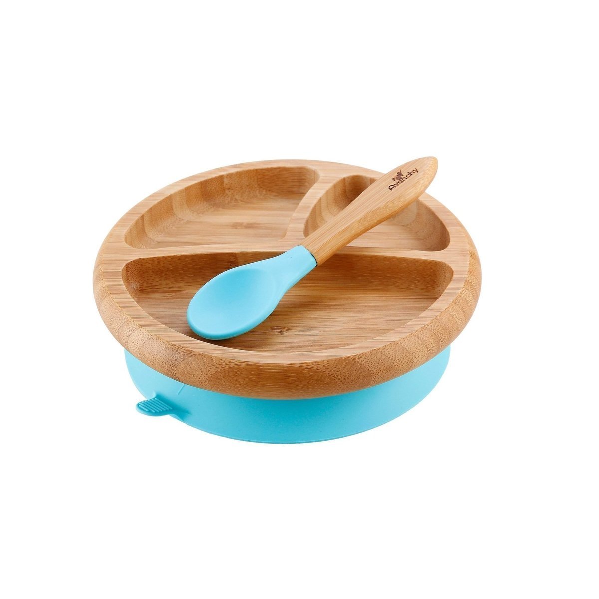 Baby Bamboo Stay Put Suction Plate + Spoon