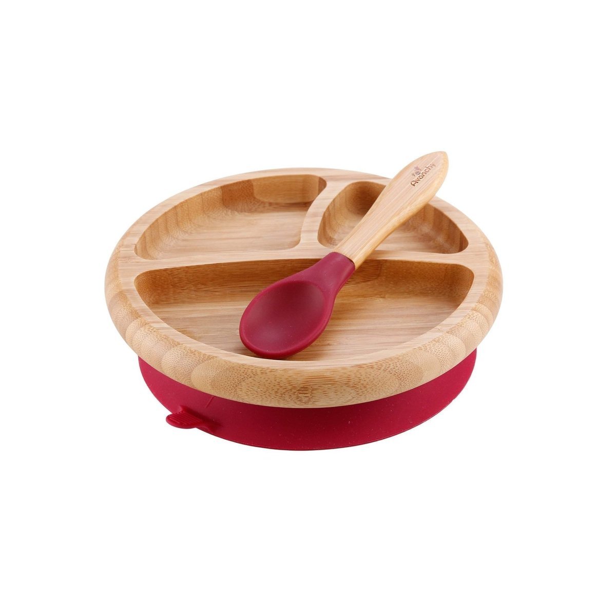 Baby Bamboo Stay Put Suction Plate + Spoon