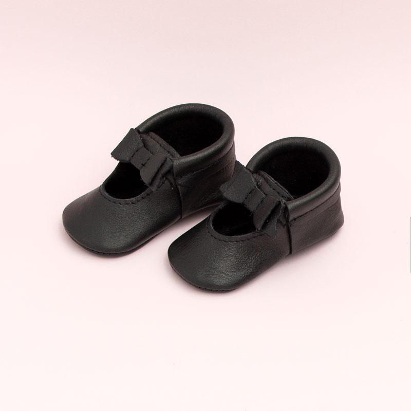 Ballet Flat Bow Moccasin - Ebony