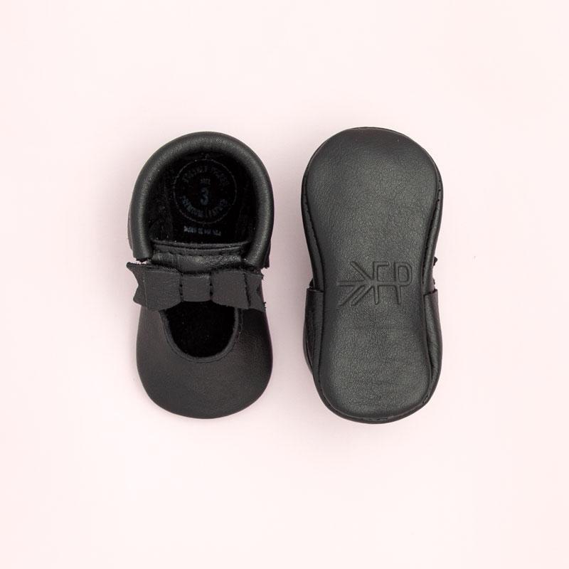 Ballet Flat Bow Moccasin - Ebony