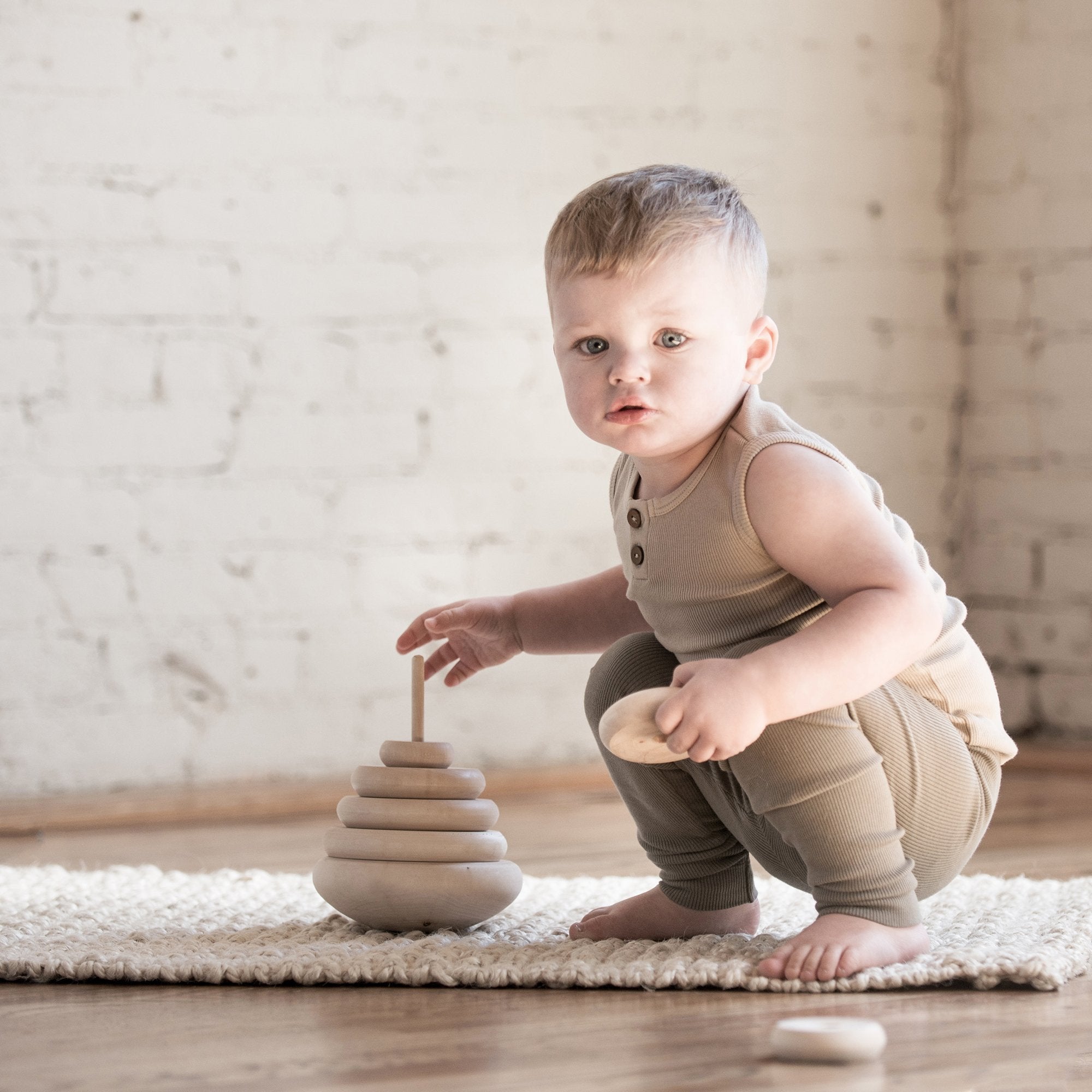 Organic Vintage Henley Tank