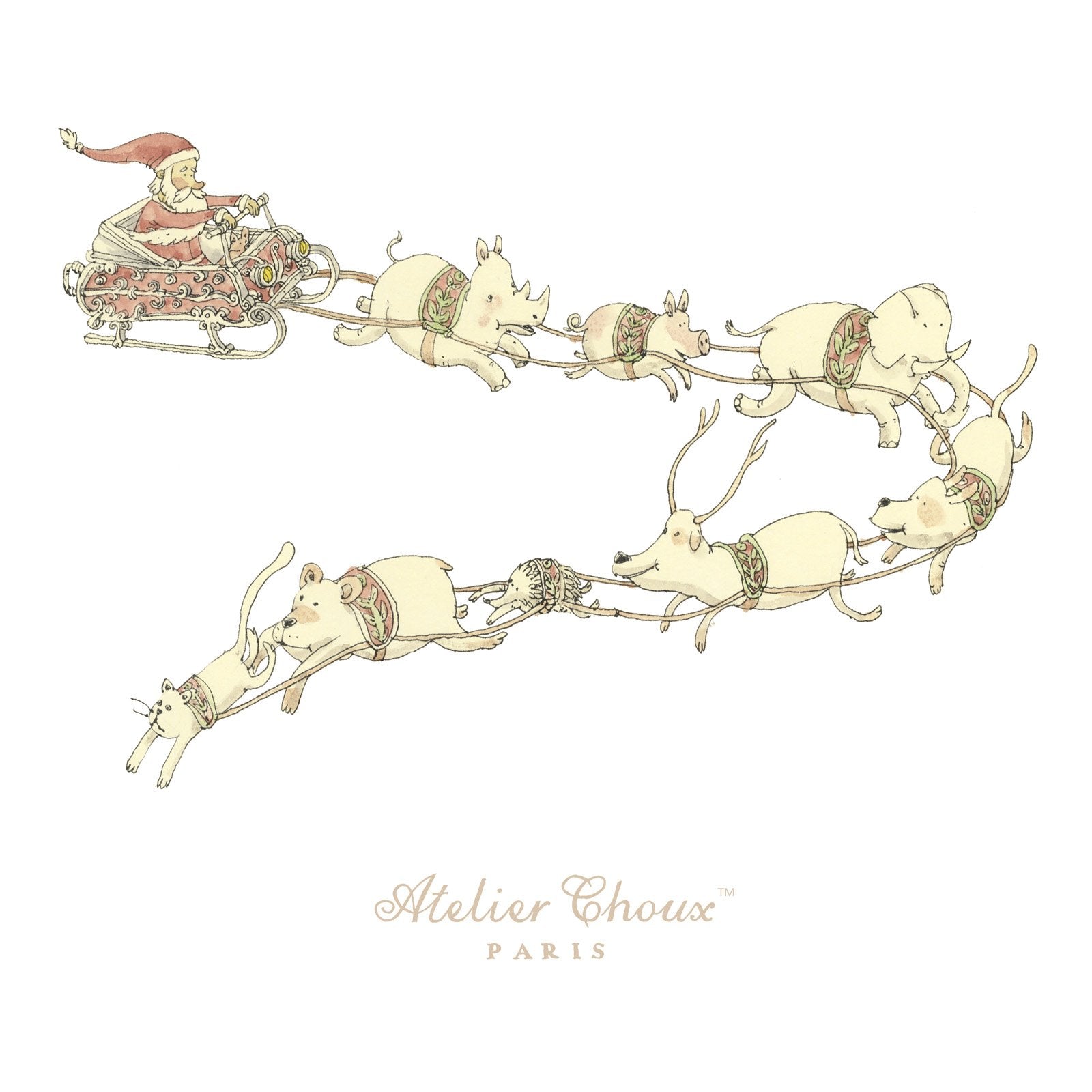 Santa's Sleigh Carre
