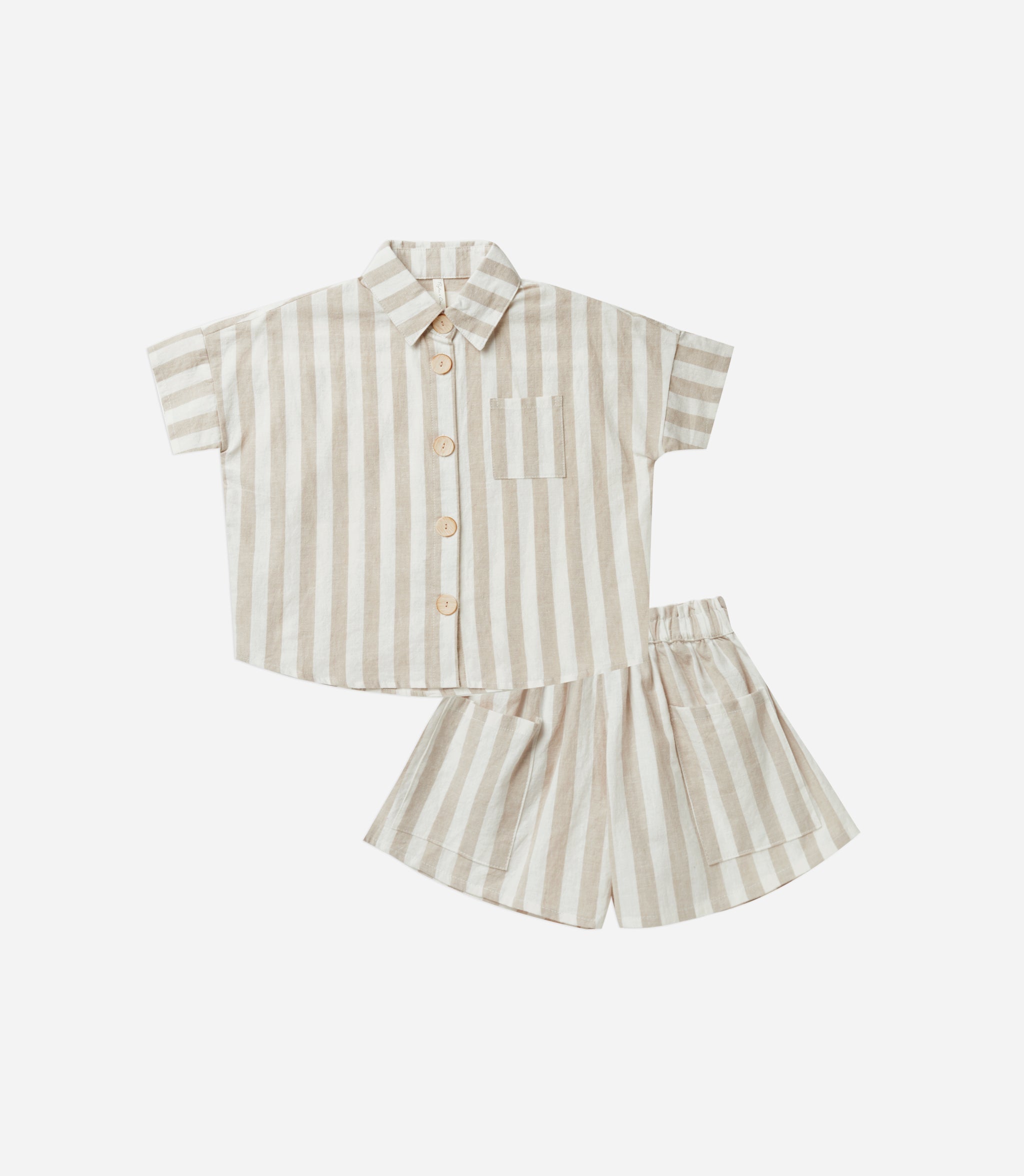 kelli set | grey stripe