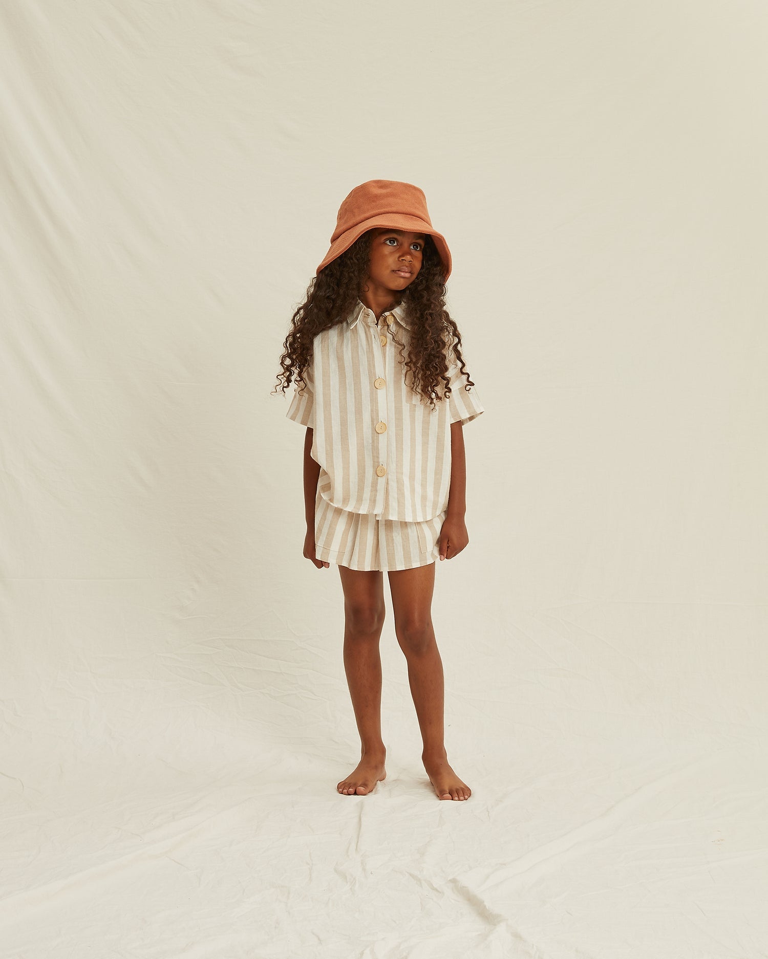 kelli set | grey stripe