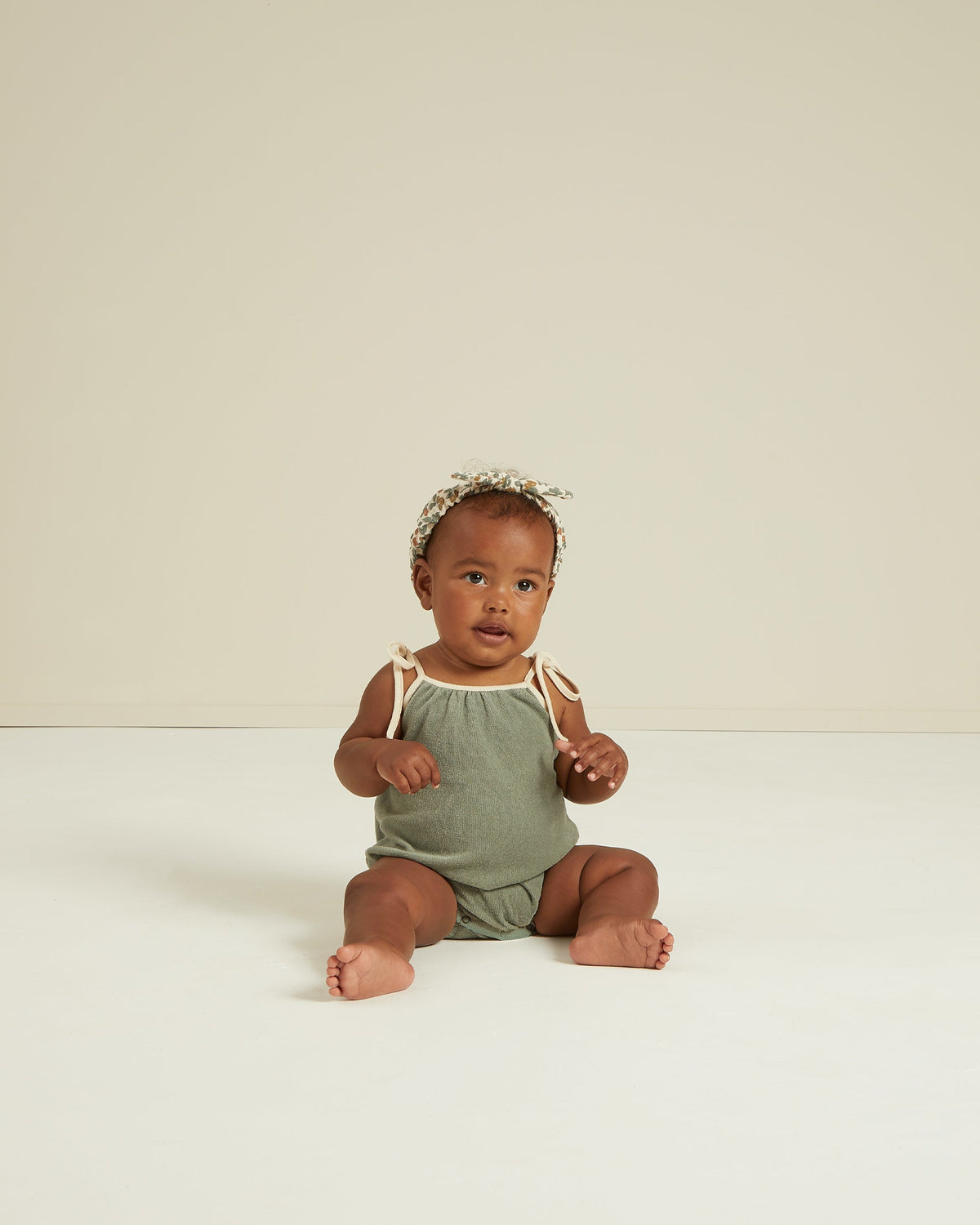 terry nala romper, aqua