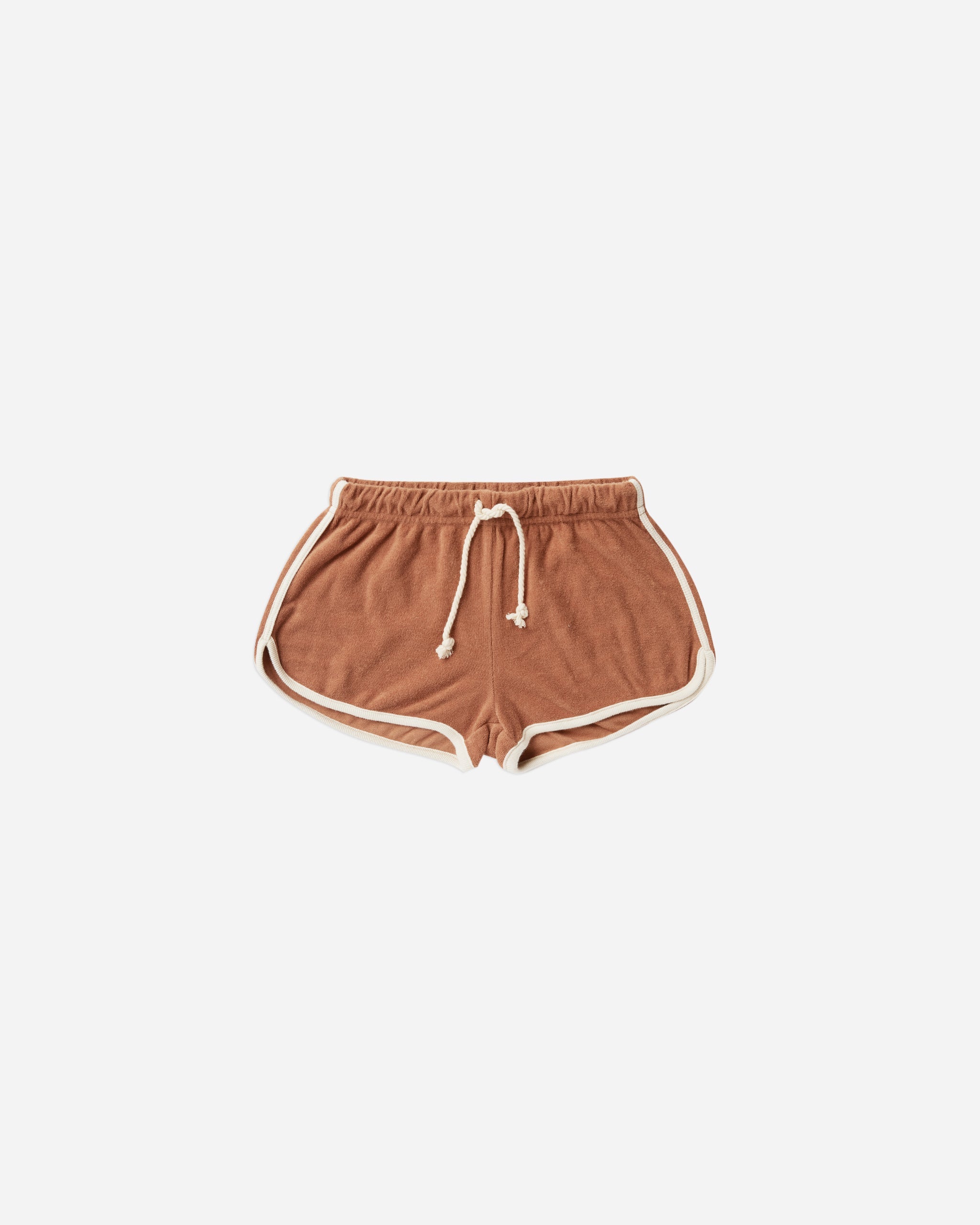 terry track short | terracotta