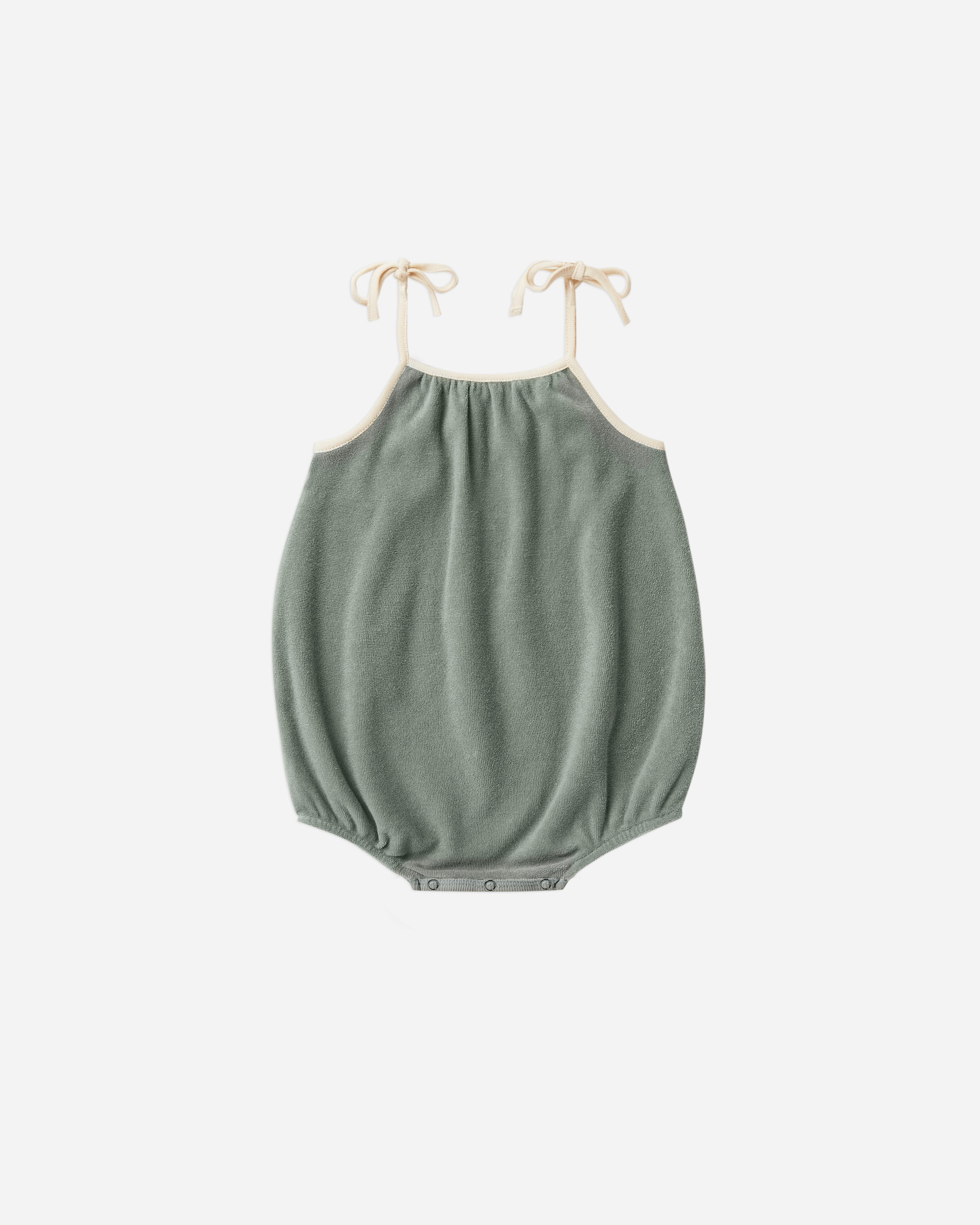 terry nala romper | aqua