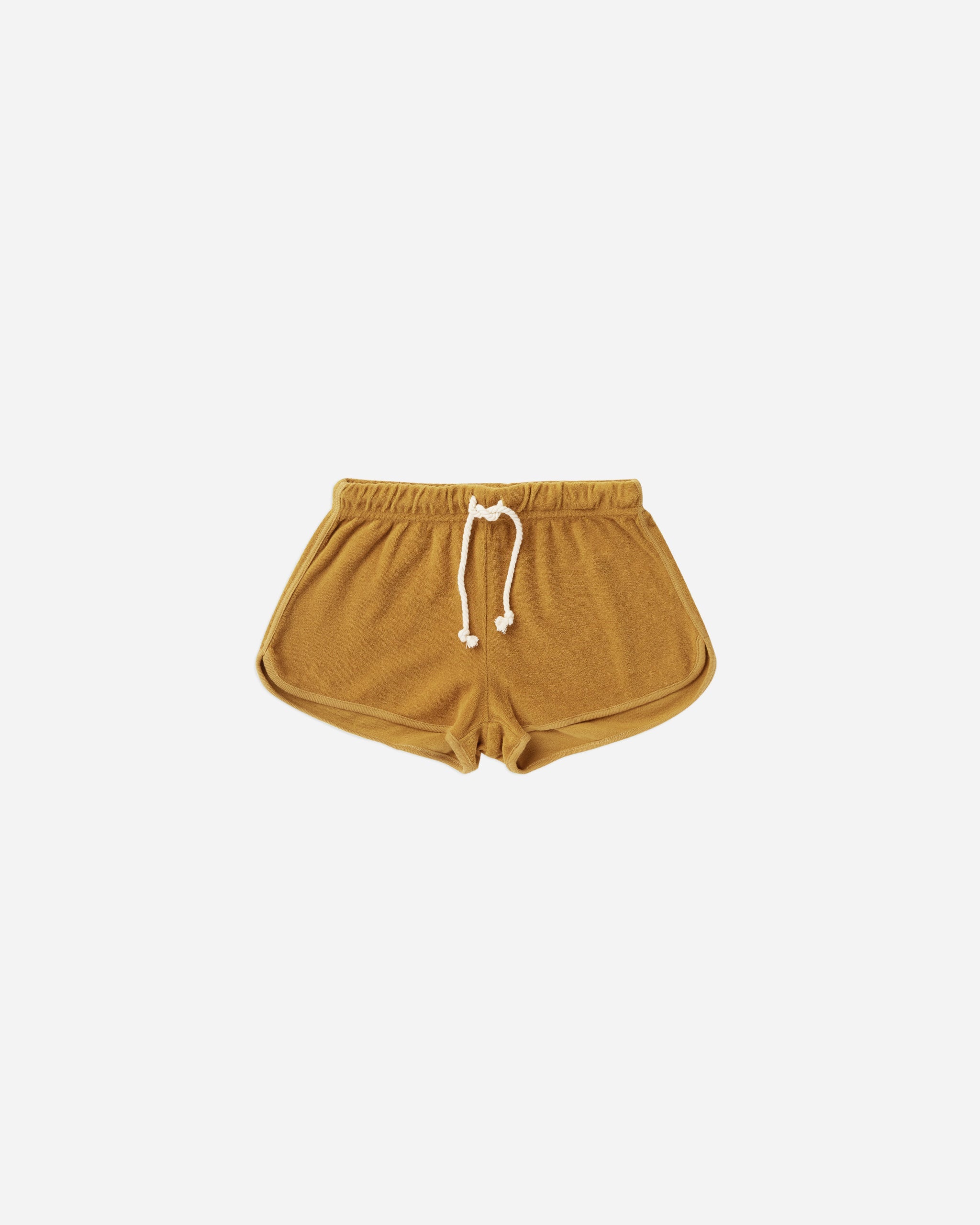 terry track short | gold