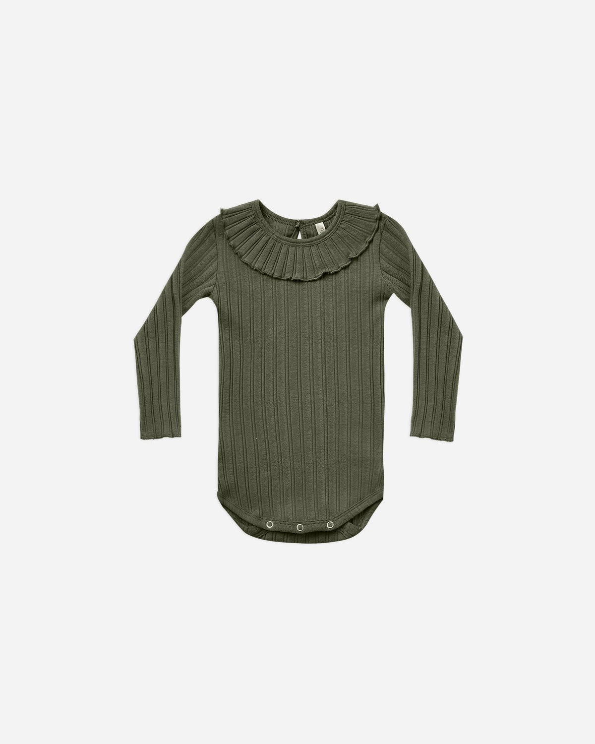 Ruffle Collar Onesie - Forest