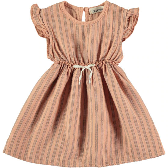 Stripes Dress - Salmon