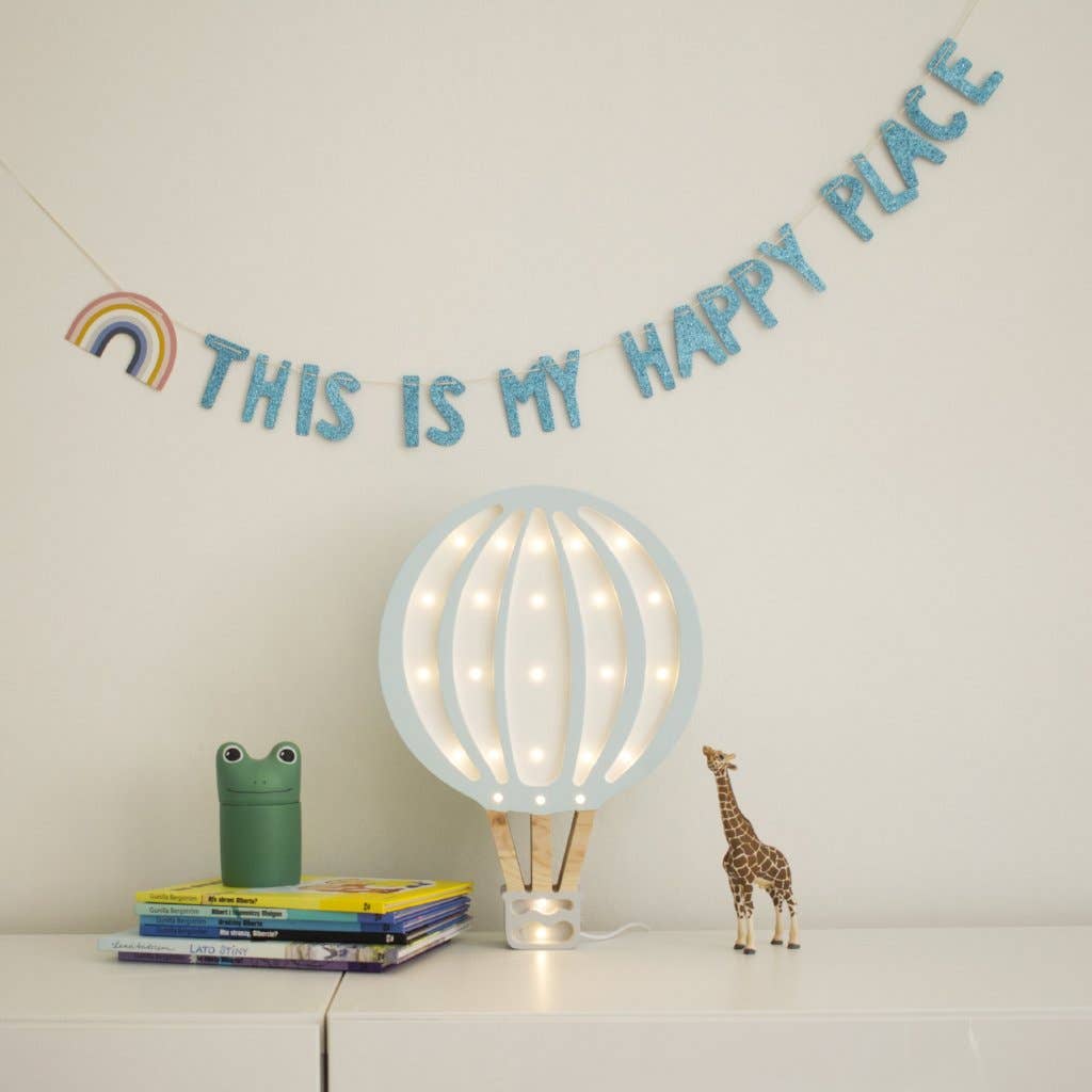 Little Lights Hot Air Balloon Lamp: Blue