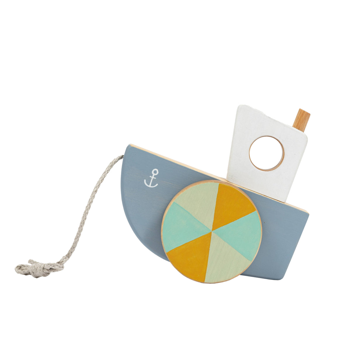The First Steps, Friendly Toys Wooden Boat Pull Toy