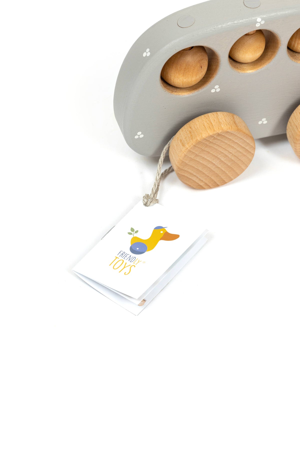 Handcrafted Wooden Dog Pull Toy