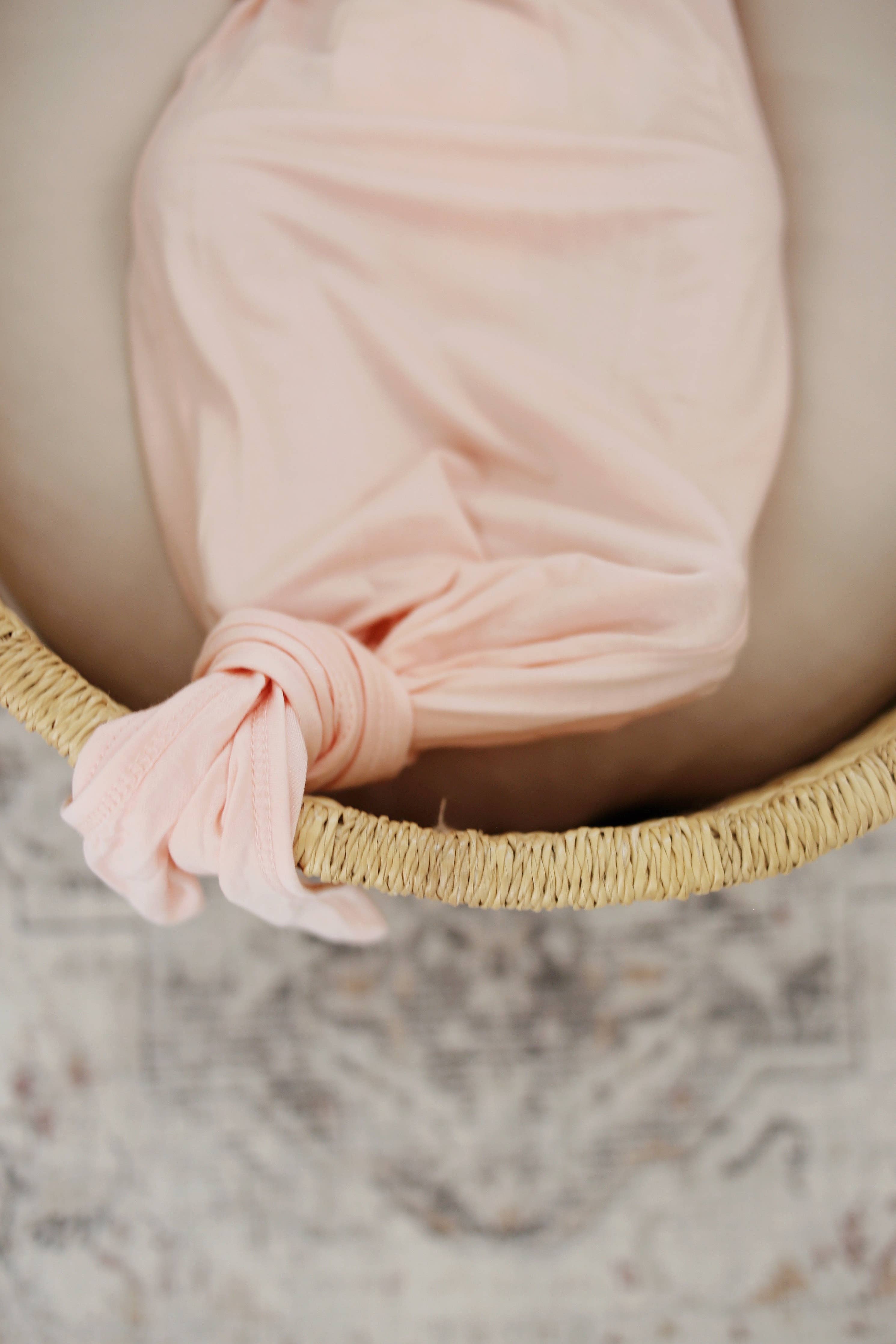 Bamboo Knotted Gown - Blush Pink