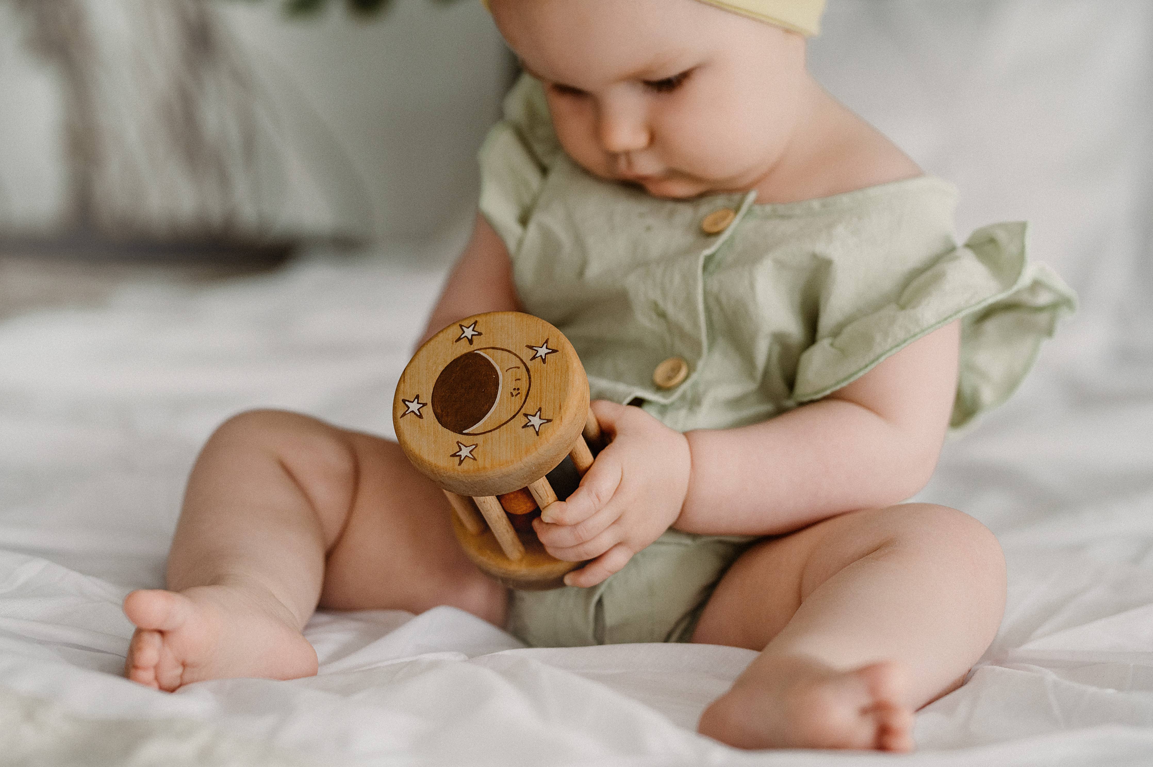 Handmade Wooden Rattle Toy