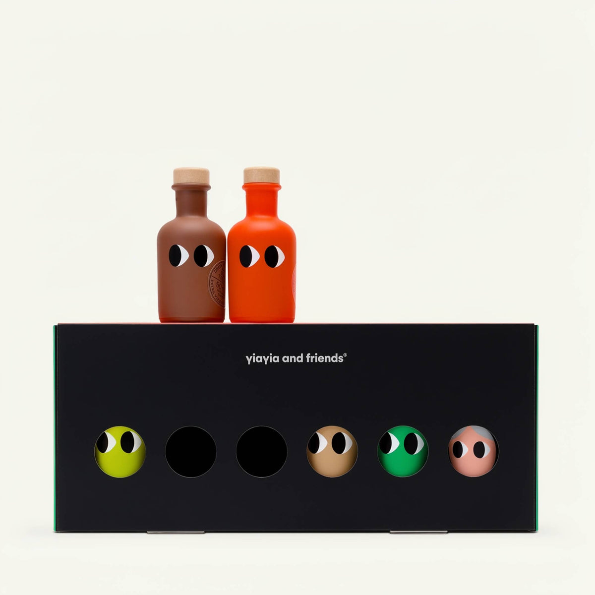 yiayia and friends Mini Olive Oils Gift Box, six bottles