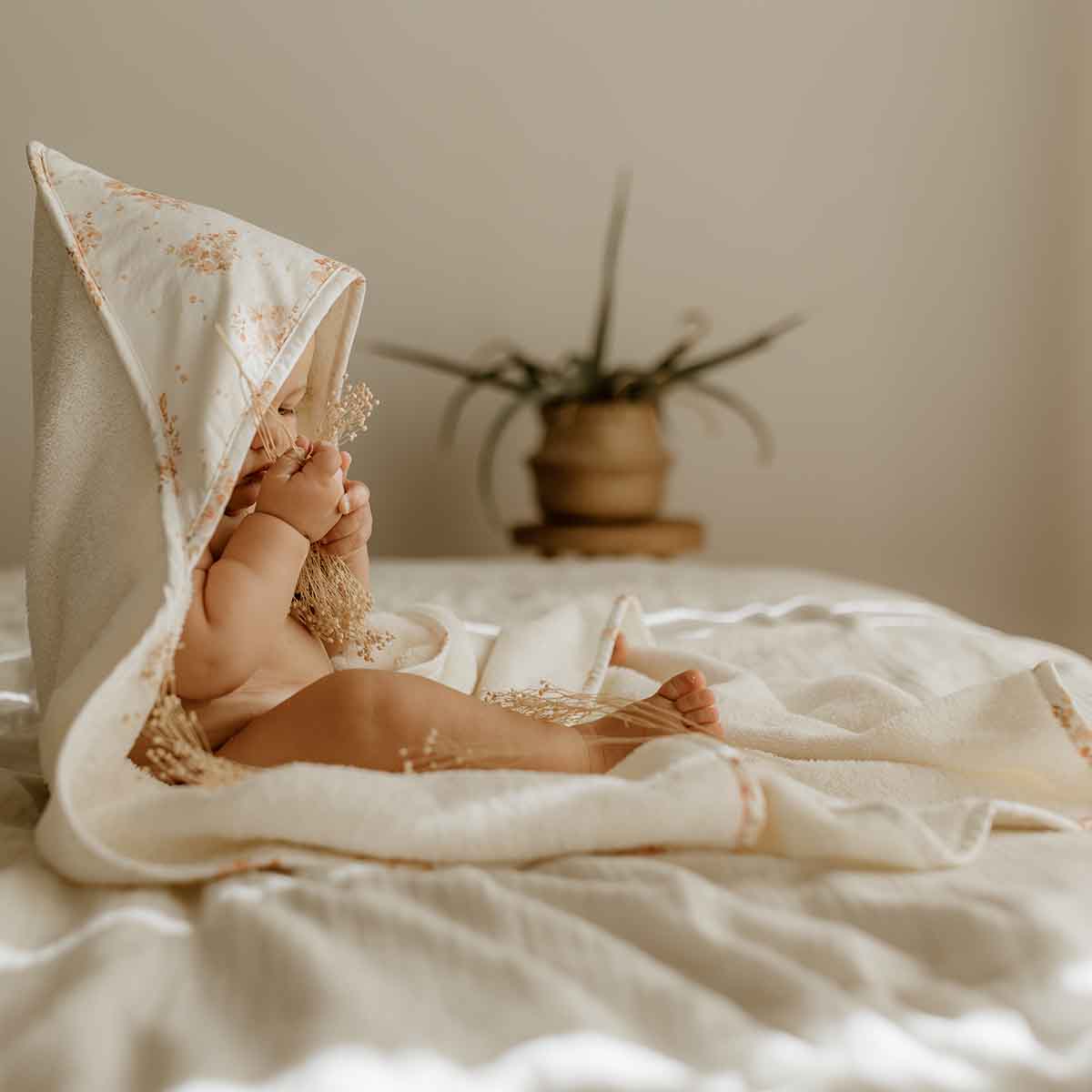 Baby Bath Cape- Colette Bouquet Print