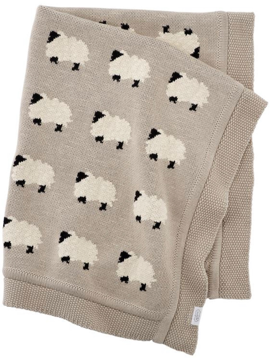 Furry Sheep Knit Blanket