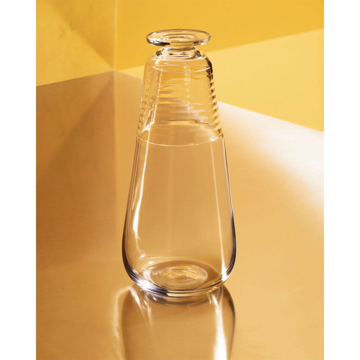 Orrefors Viva Carafe with Small Glass, styled