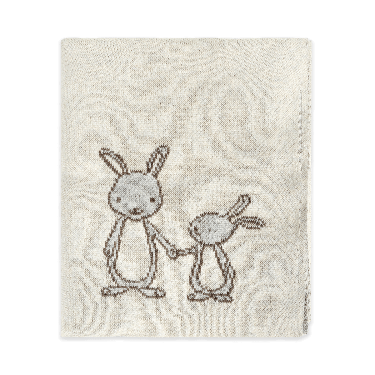 Bunny Mommy and Me Knit Blanket