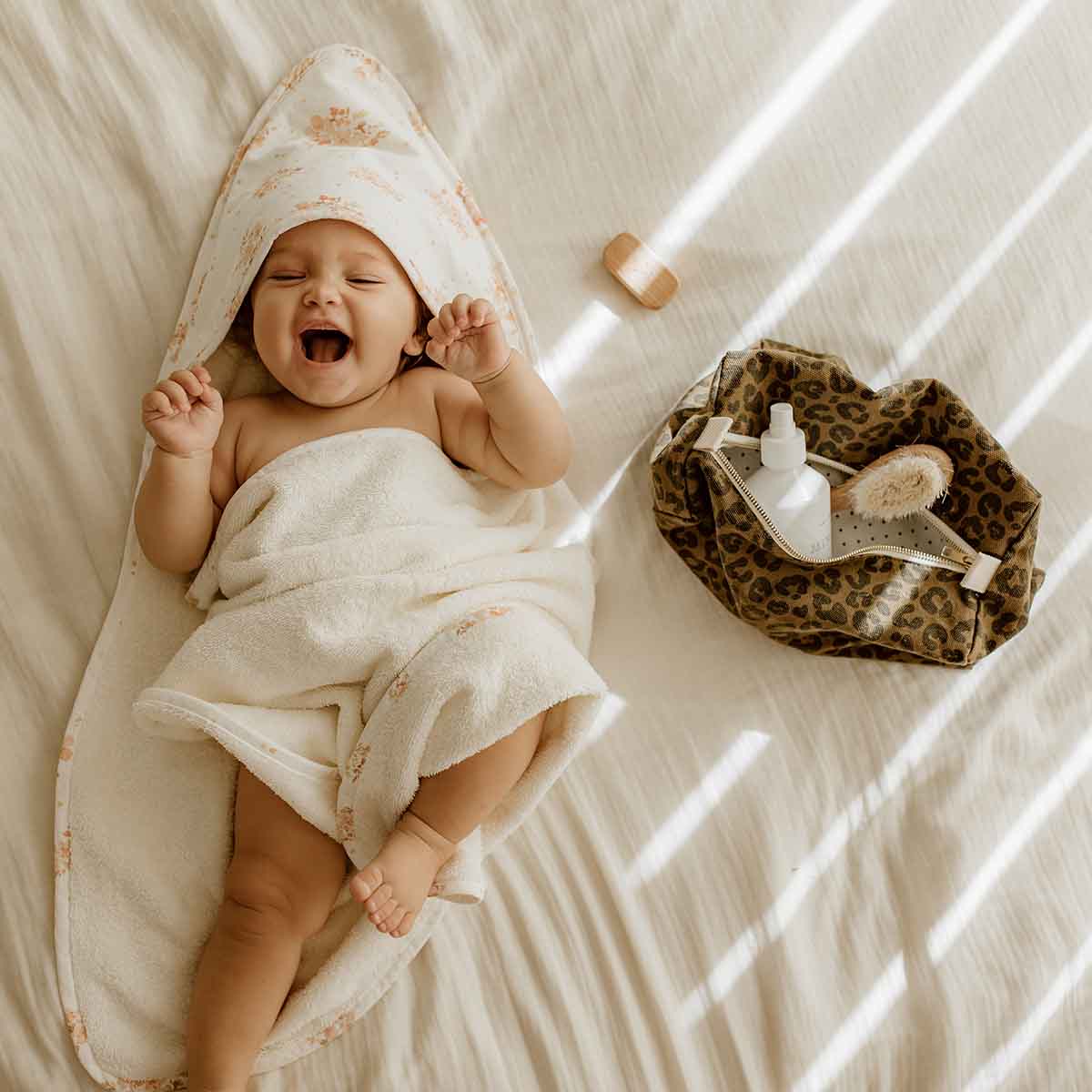Baby Bath Cape- Colette Bouquet Print