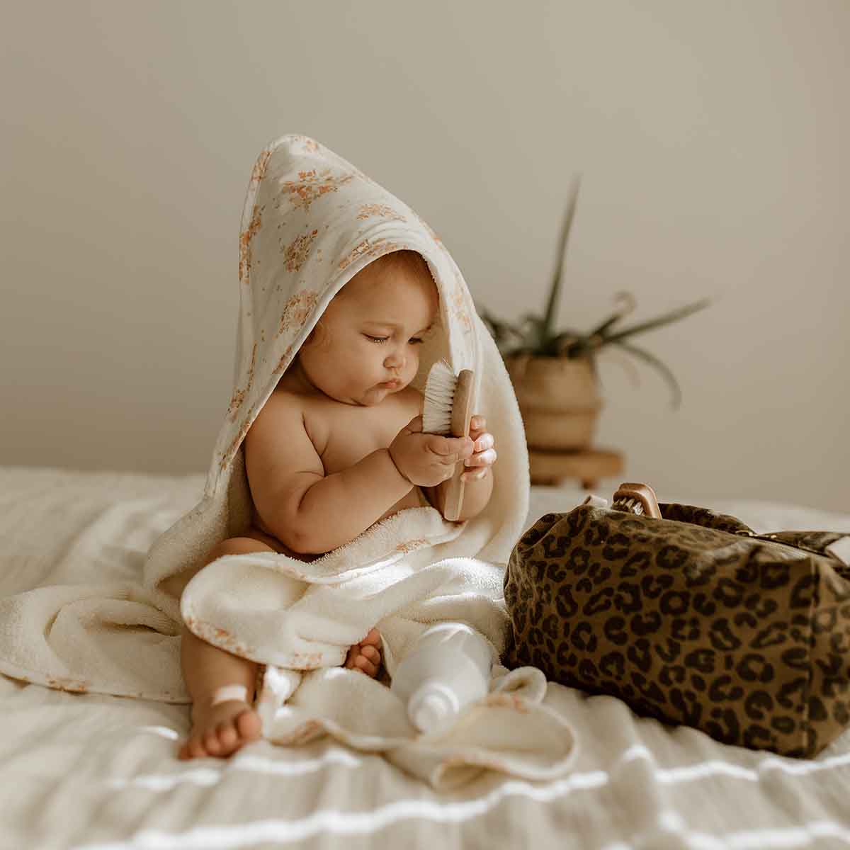 Baby Bath Cape- Colette Bouquet Print