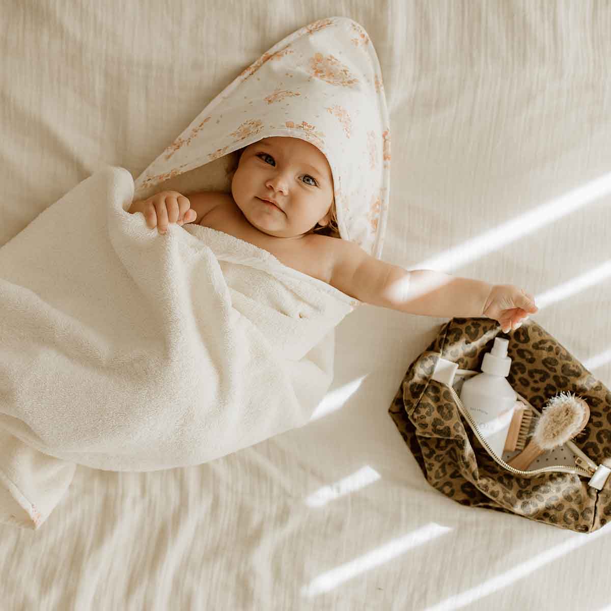 Baby Bath Cape- Colette Bouquet Print