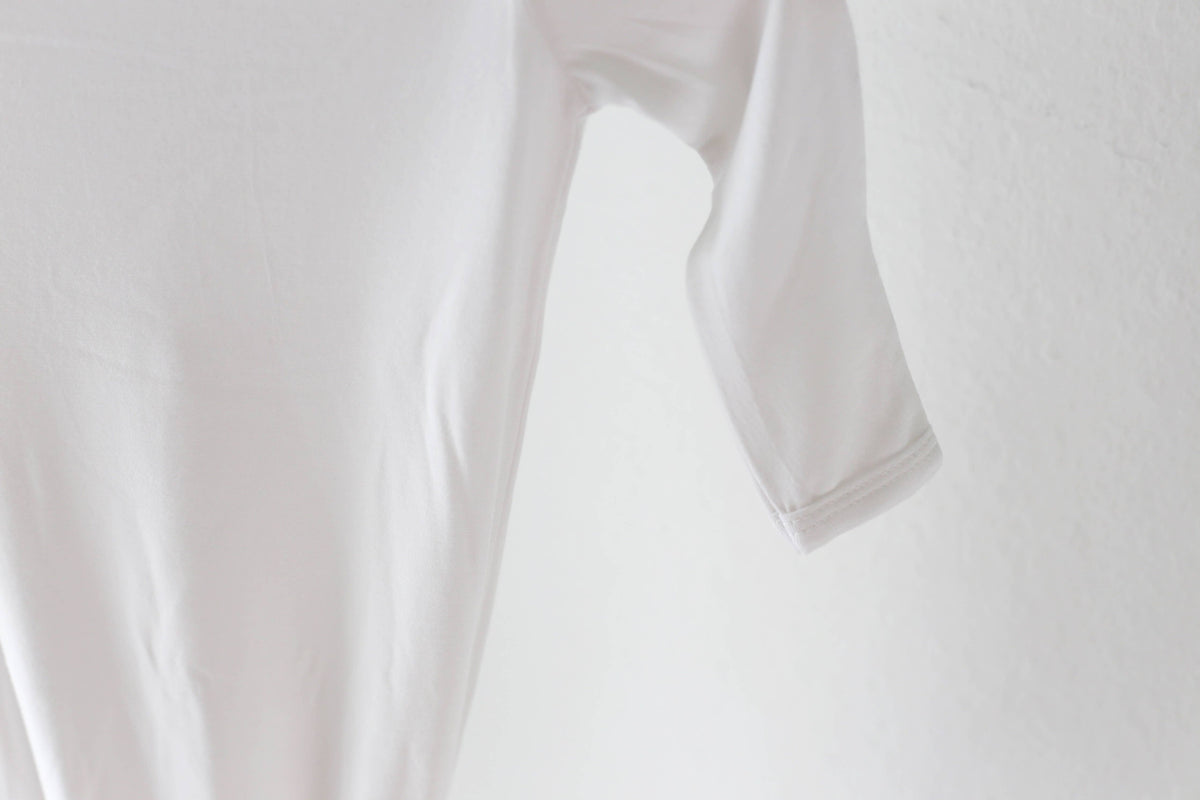 Bamboo Knotted Gown - Cloud White