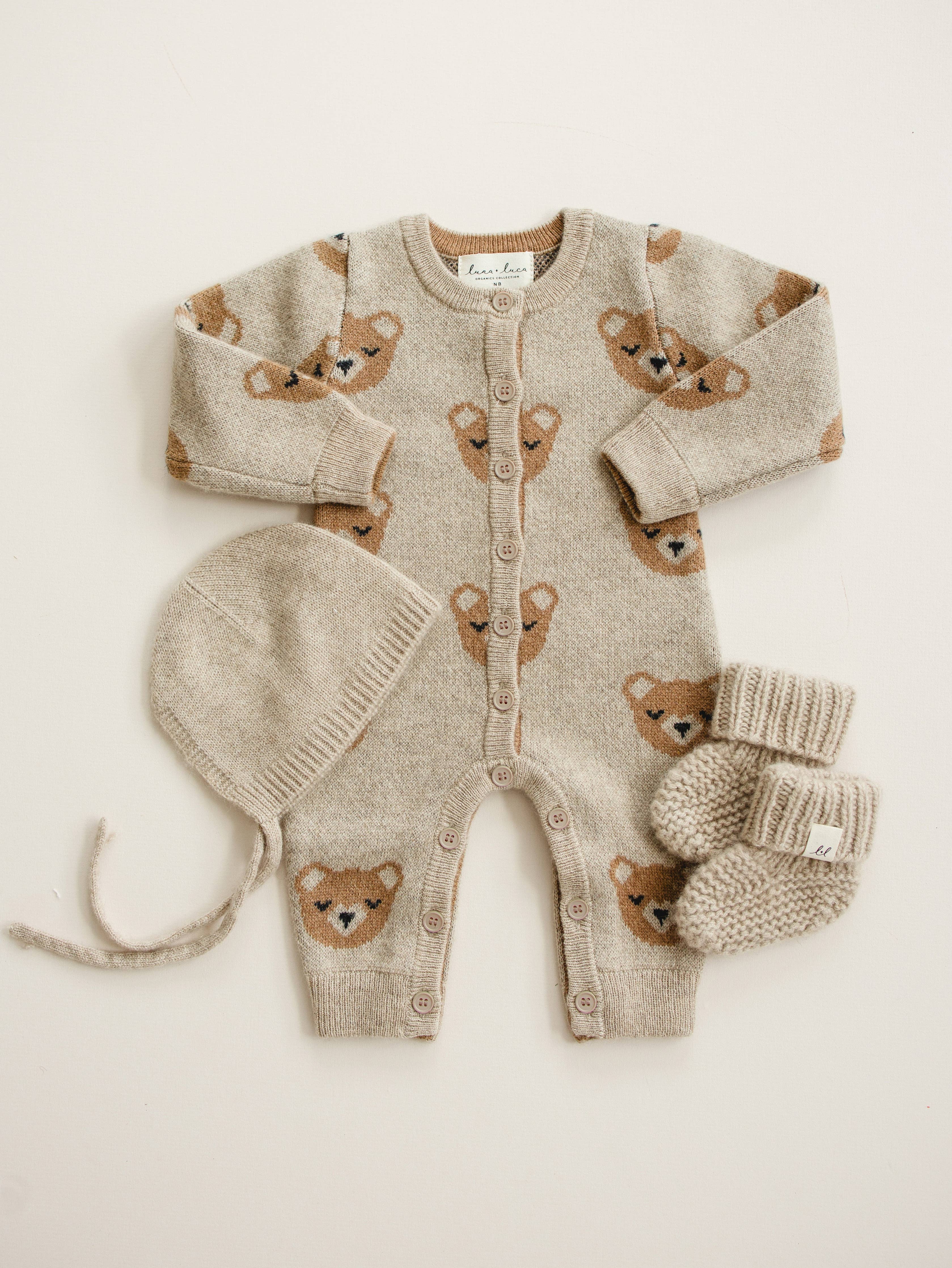 Luna + Luca Bear Cashmere Luxe Set: Brown