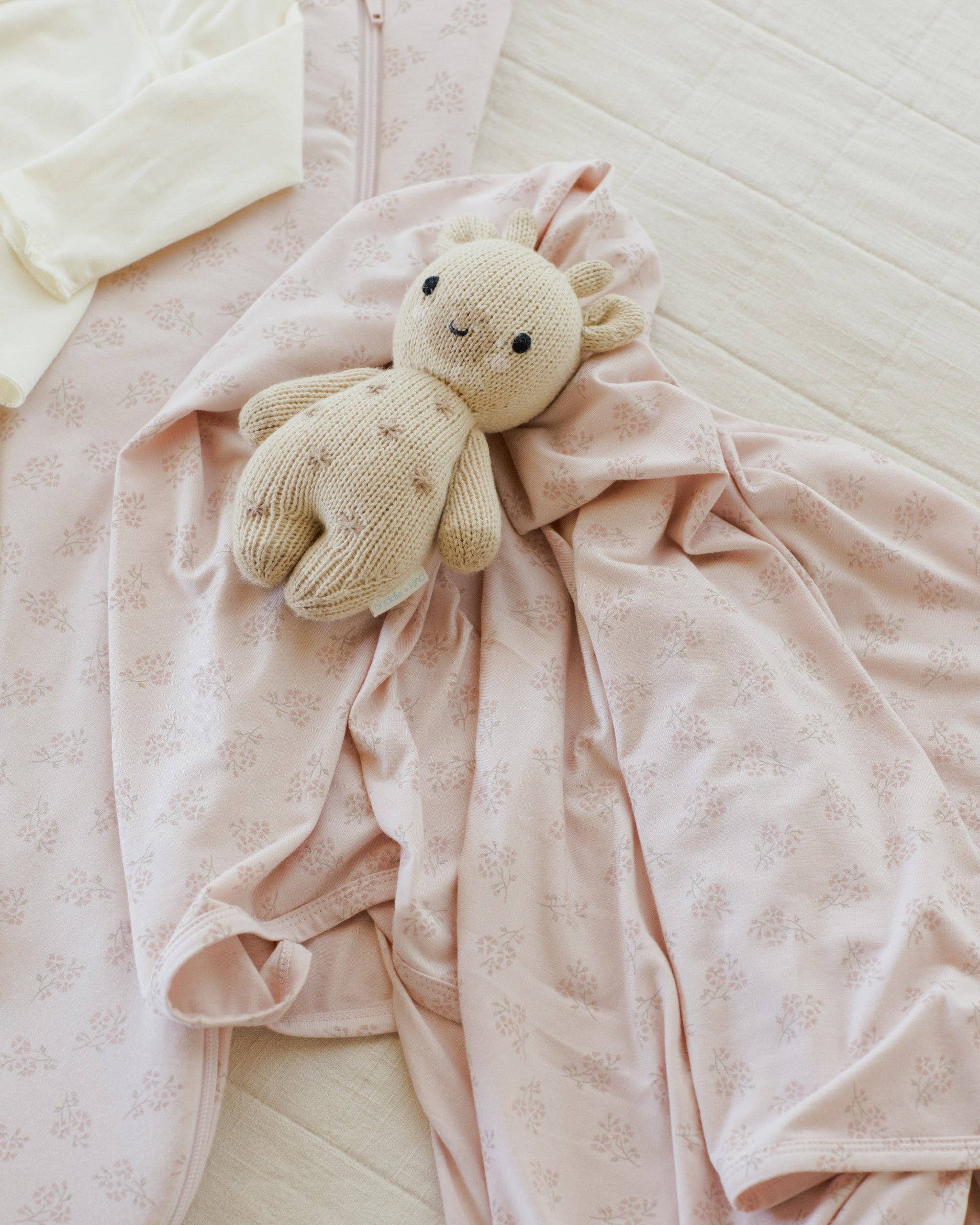 Modal Baby Swaddle - Pink Blossom