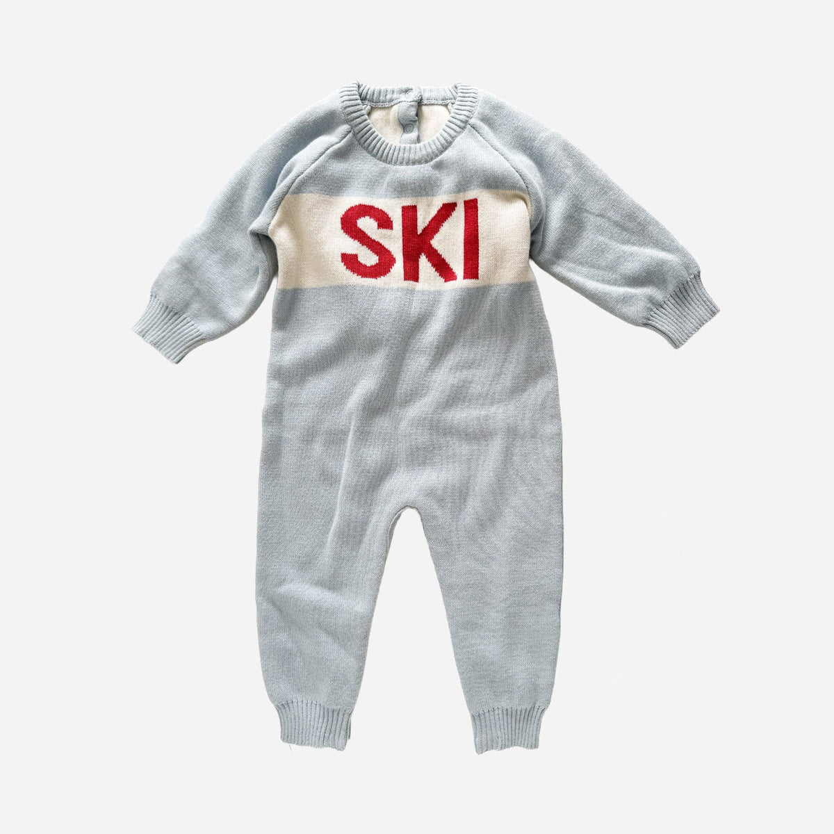 The Blueberry Hill ski sweater knit romper