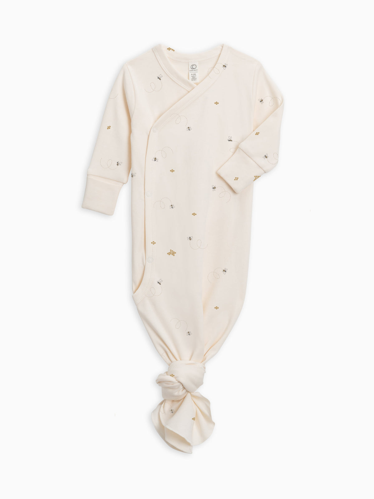 Indy Kimono Gown Bee Pewter flat front