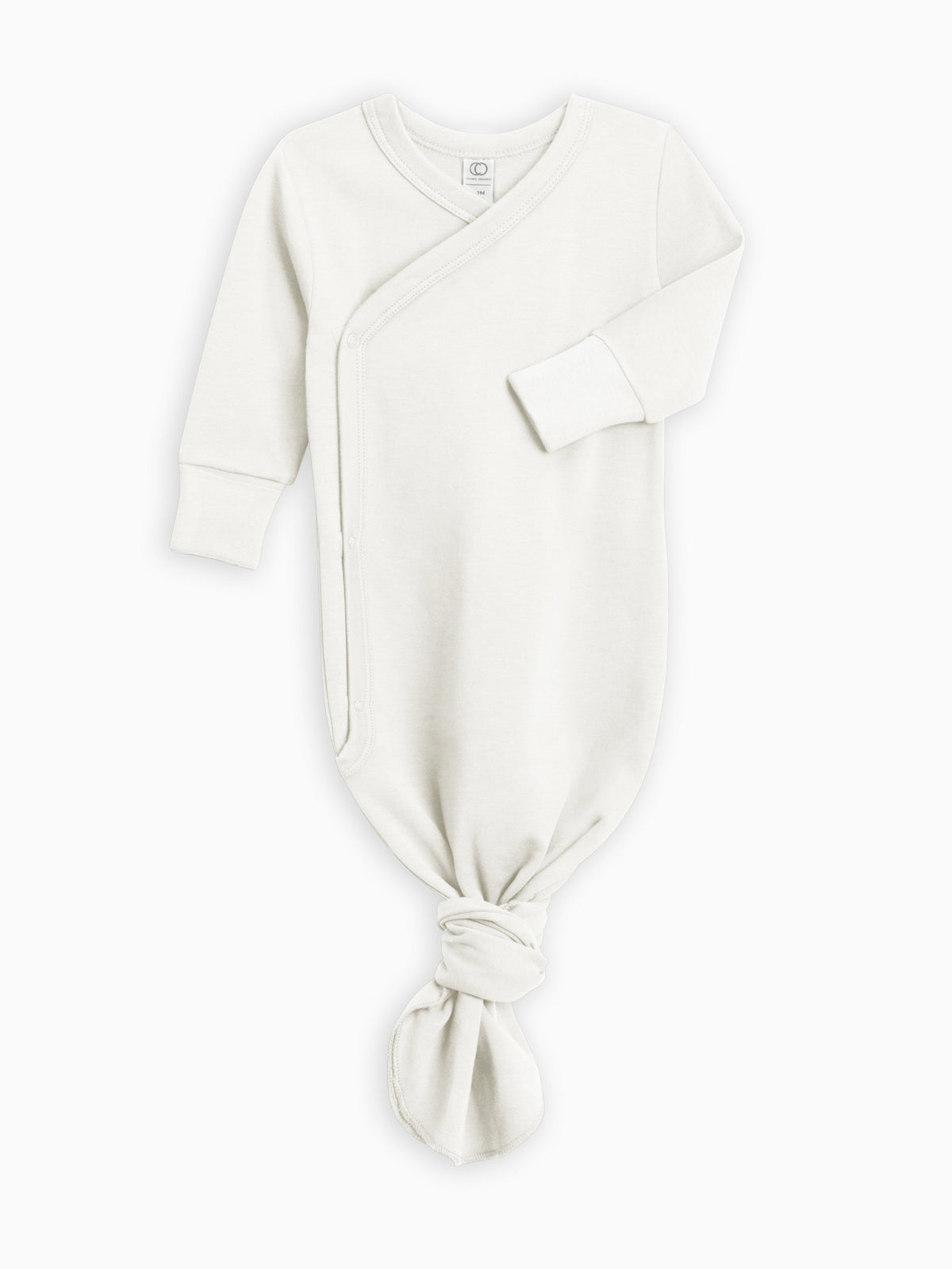 Classic Indy Kimono Gown Coconut flat front