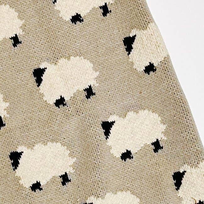 Furry Sheep Knit Blanket