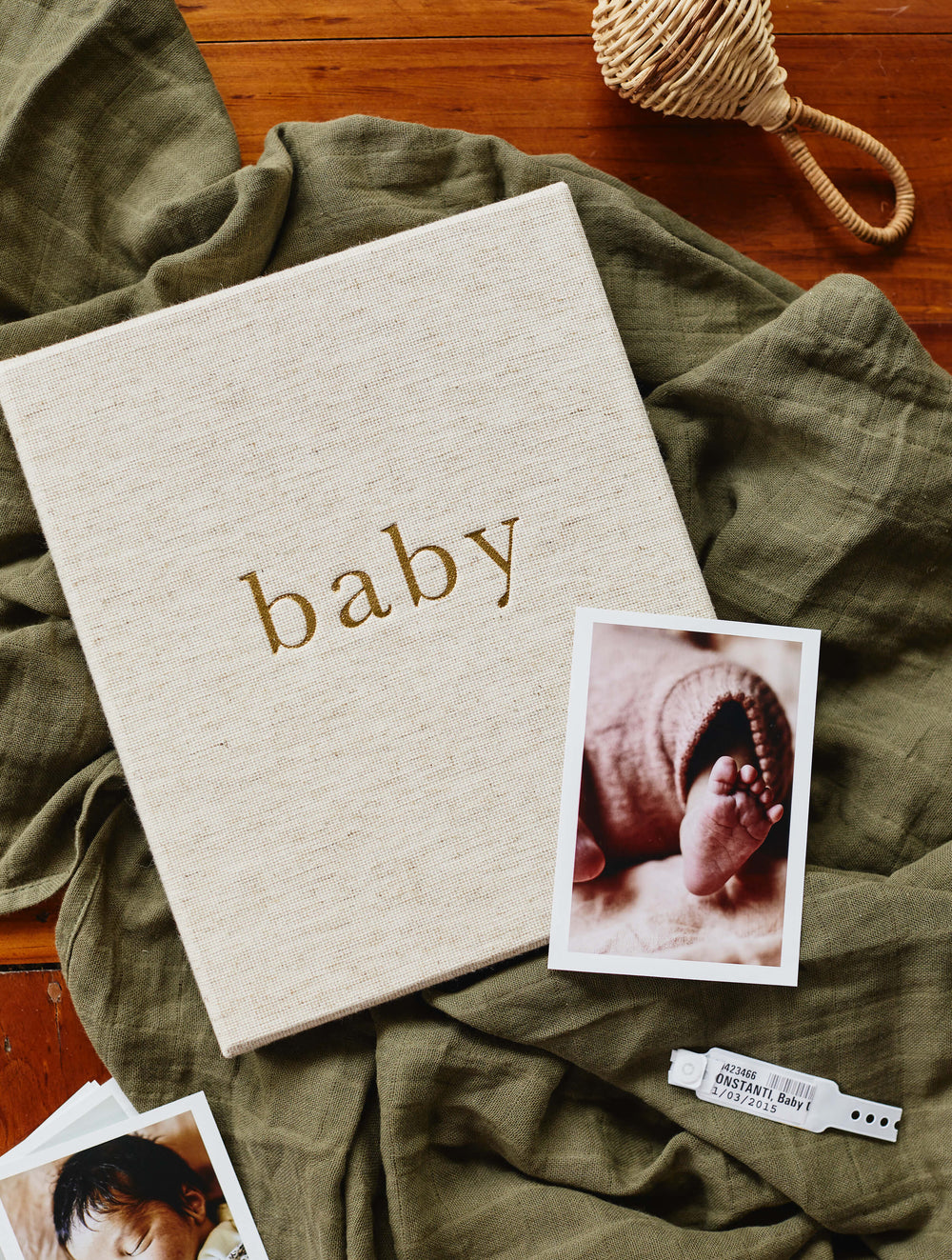 Write To Me Baby Memory Book in Oatmeal
