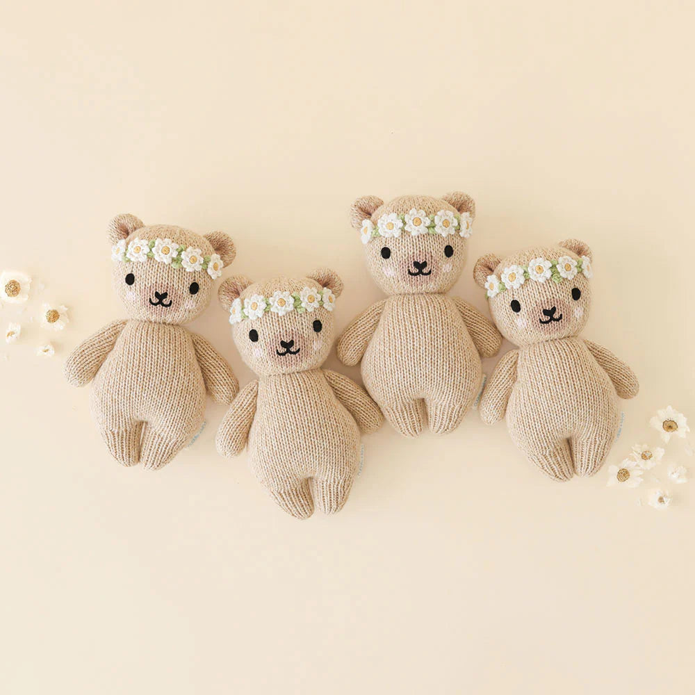 Baby Honey Bear — Ivory Floral