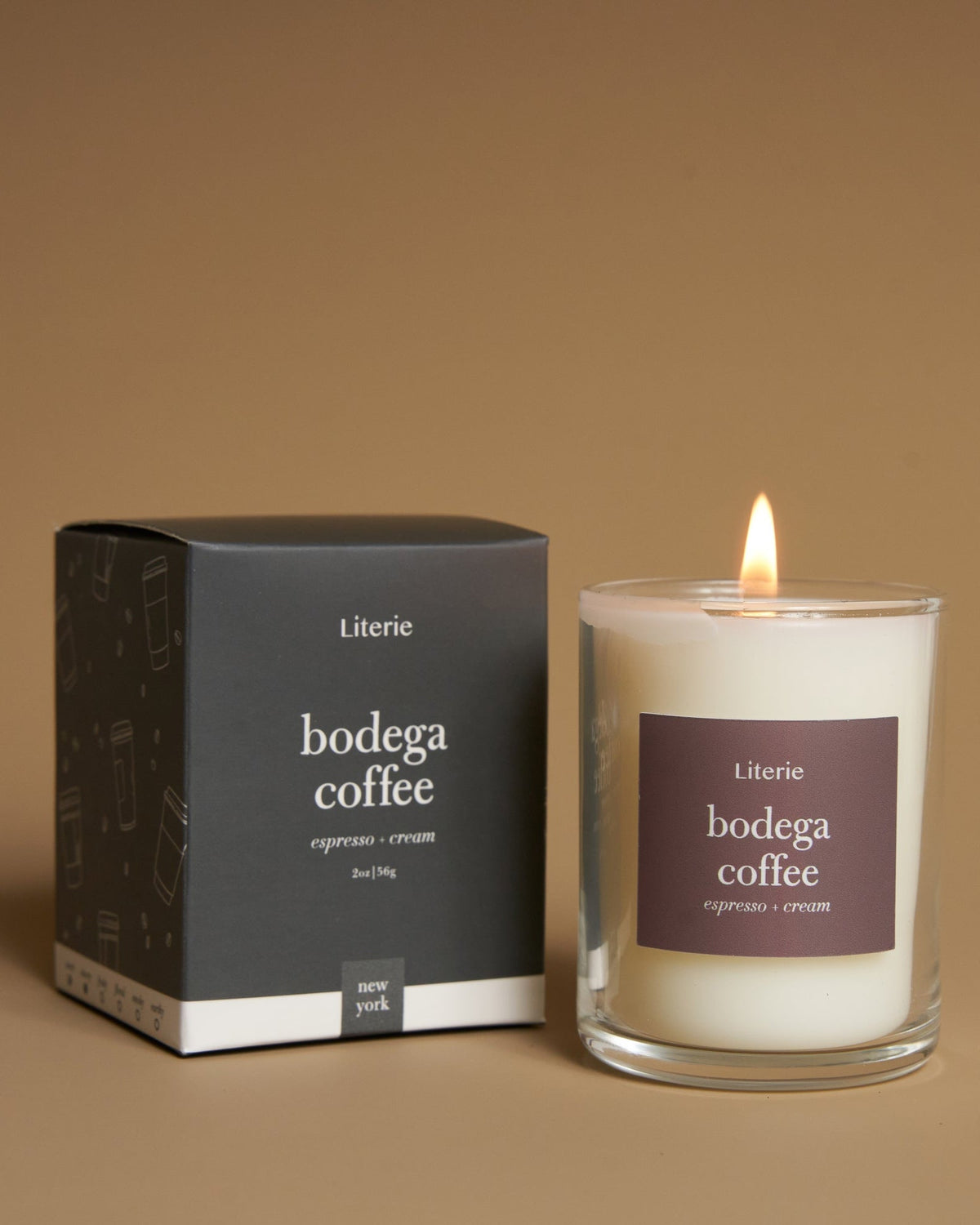 Literie Bodega Coffee Little candle with its box
