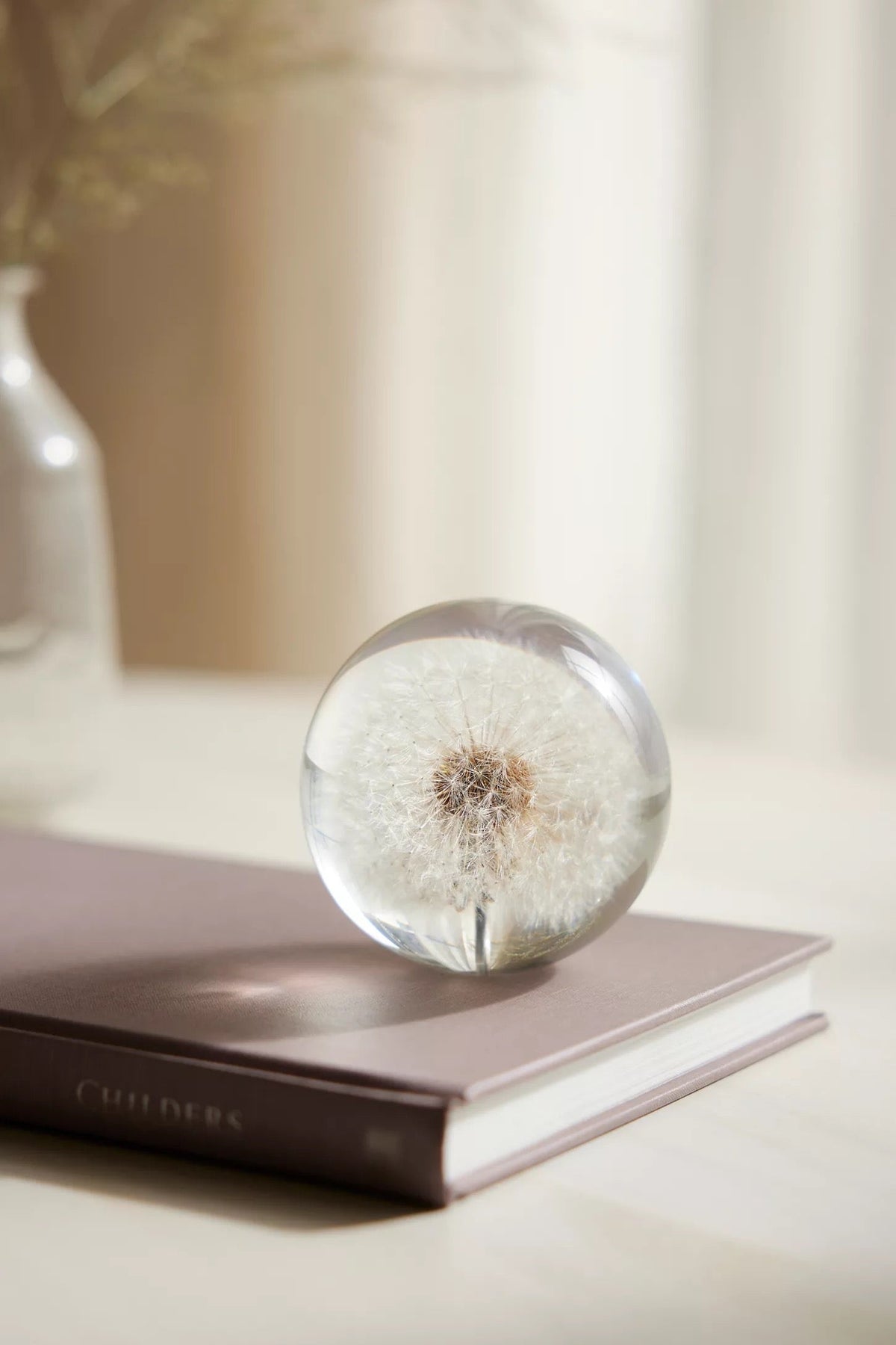 Dandelion Botanical Resin Paperweight