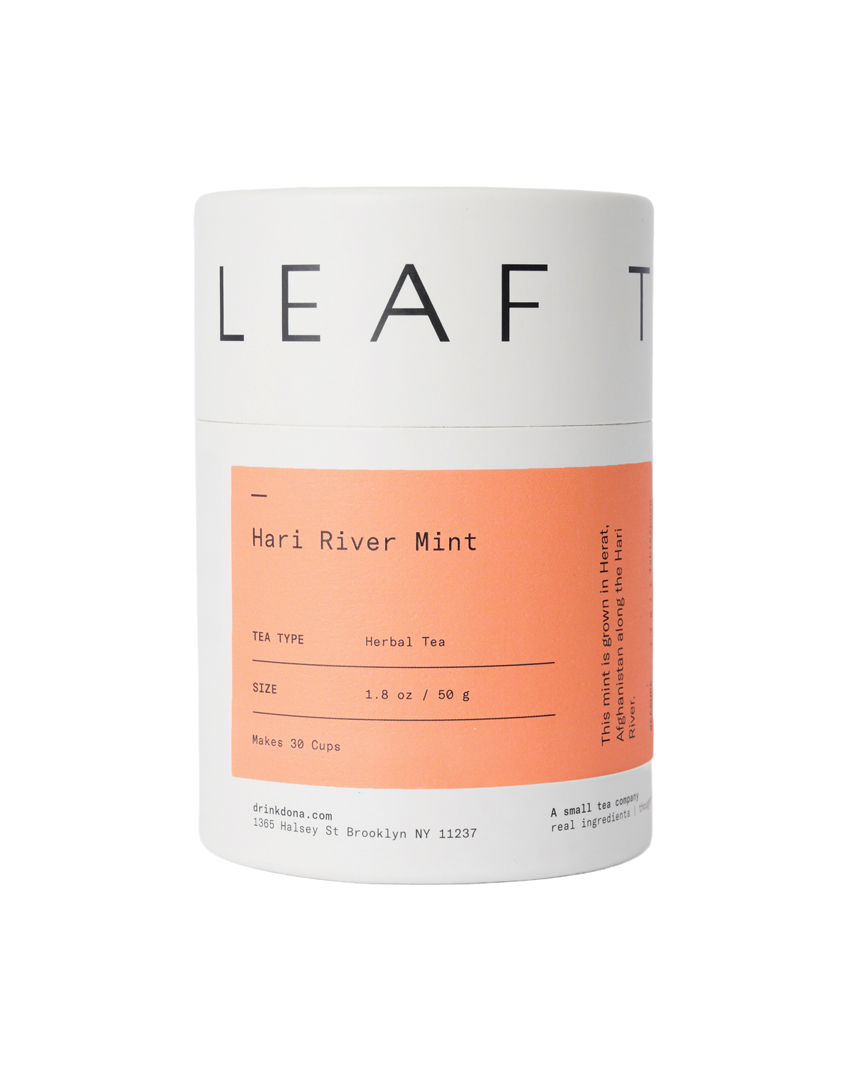 DONA Hari River Mint loose leaf tea canister