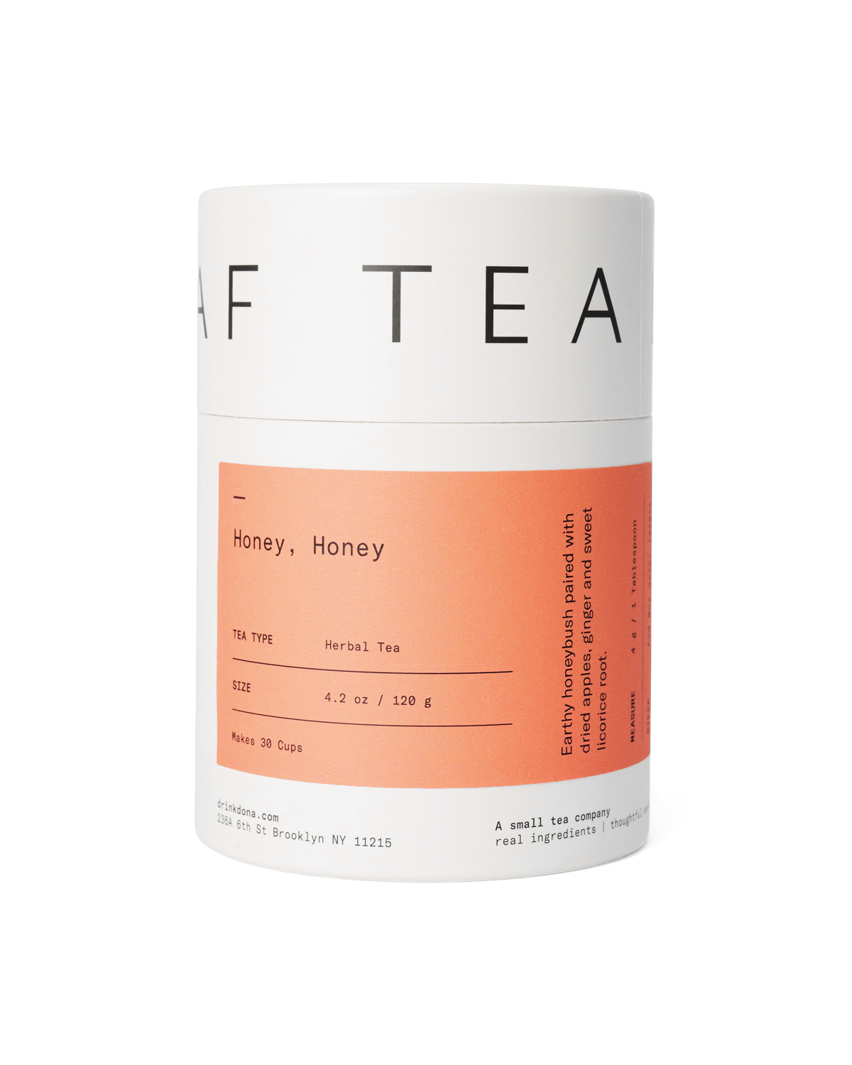 DONA Honey, Honey loose leaf tea canister