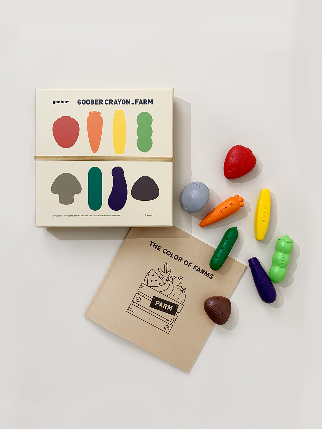 Goober Farm Crayons in use
