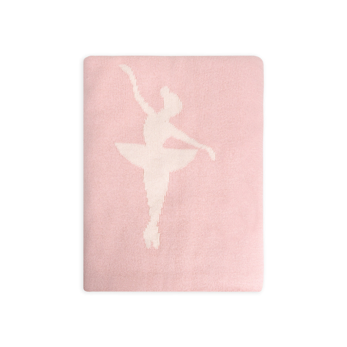 Viverano Ballerina Tutu Organic Cotton Knit Baby Blanket in Pink