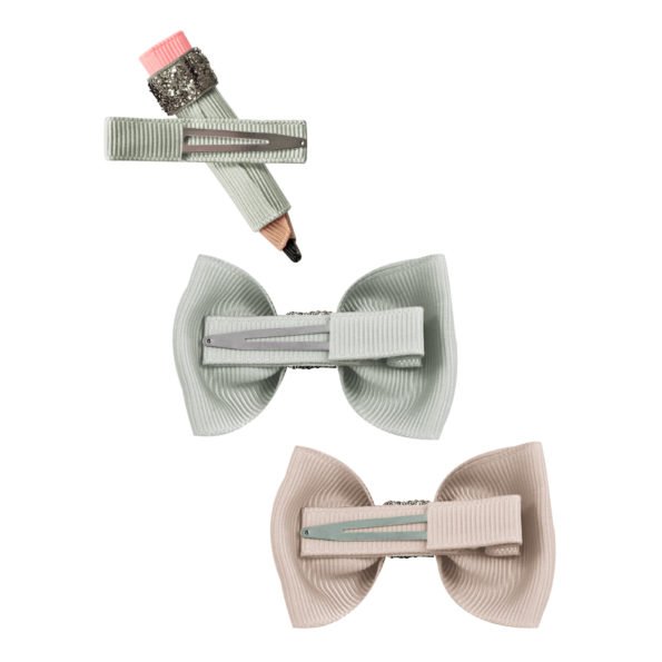 Milledeux® School Gift Set Silver Glitter – Alligator Clip – Set Silver