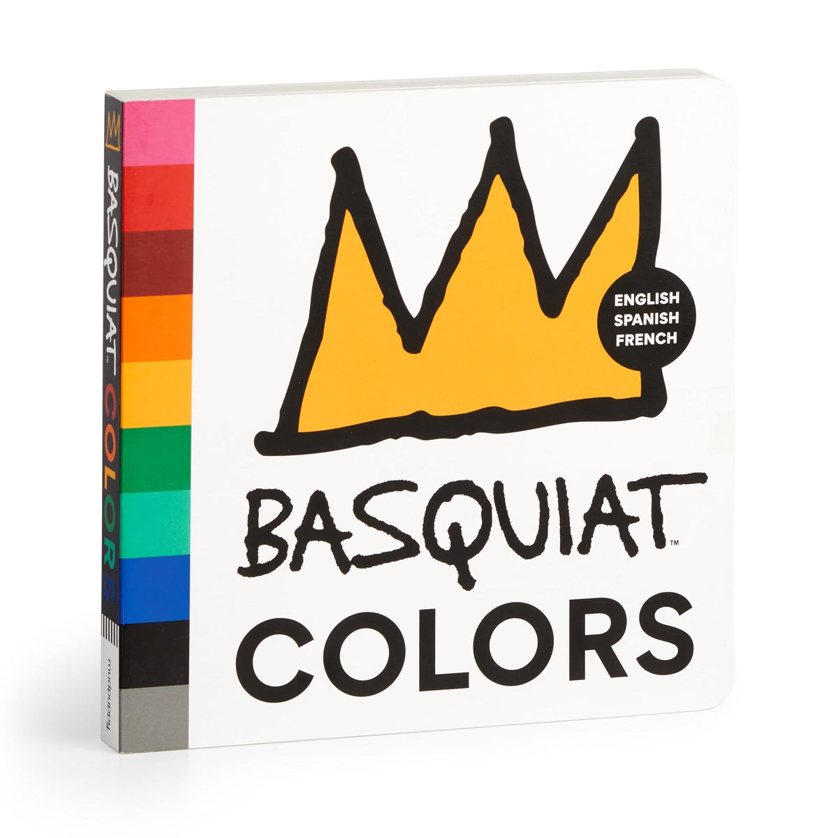 Basquiat Colors board book cover with yellow crown
