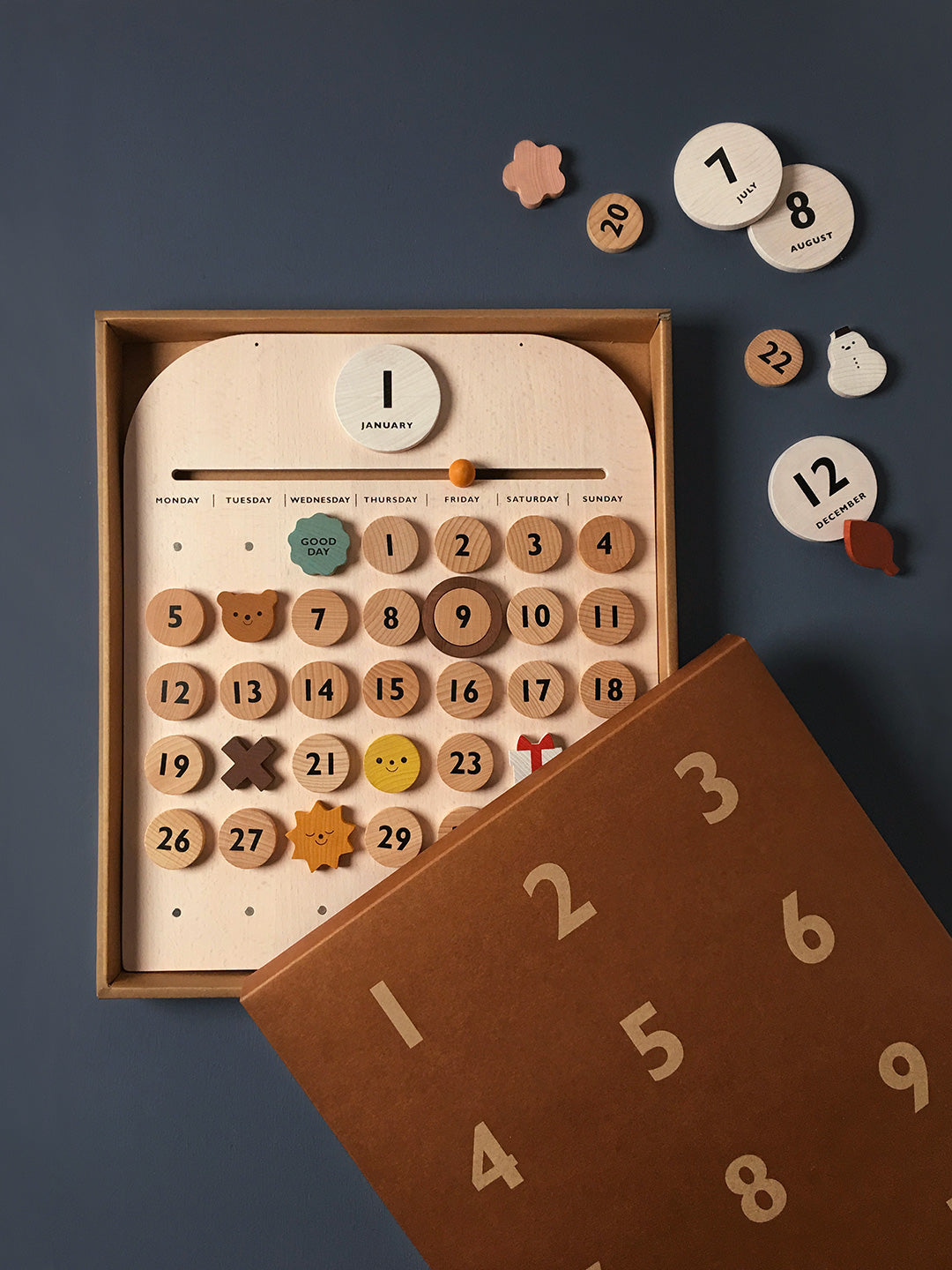 Moon Picnic perpetual calendar board